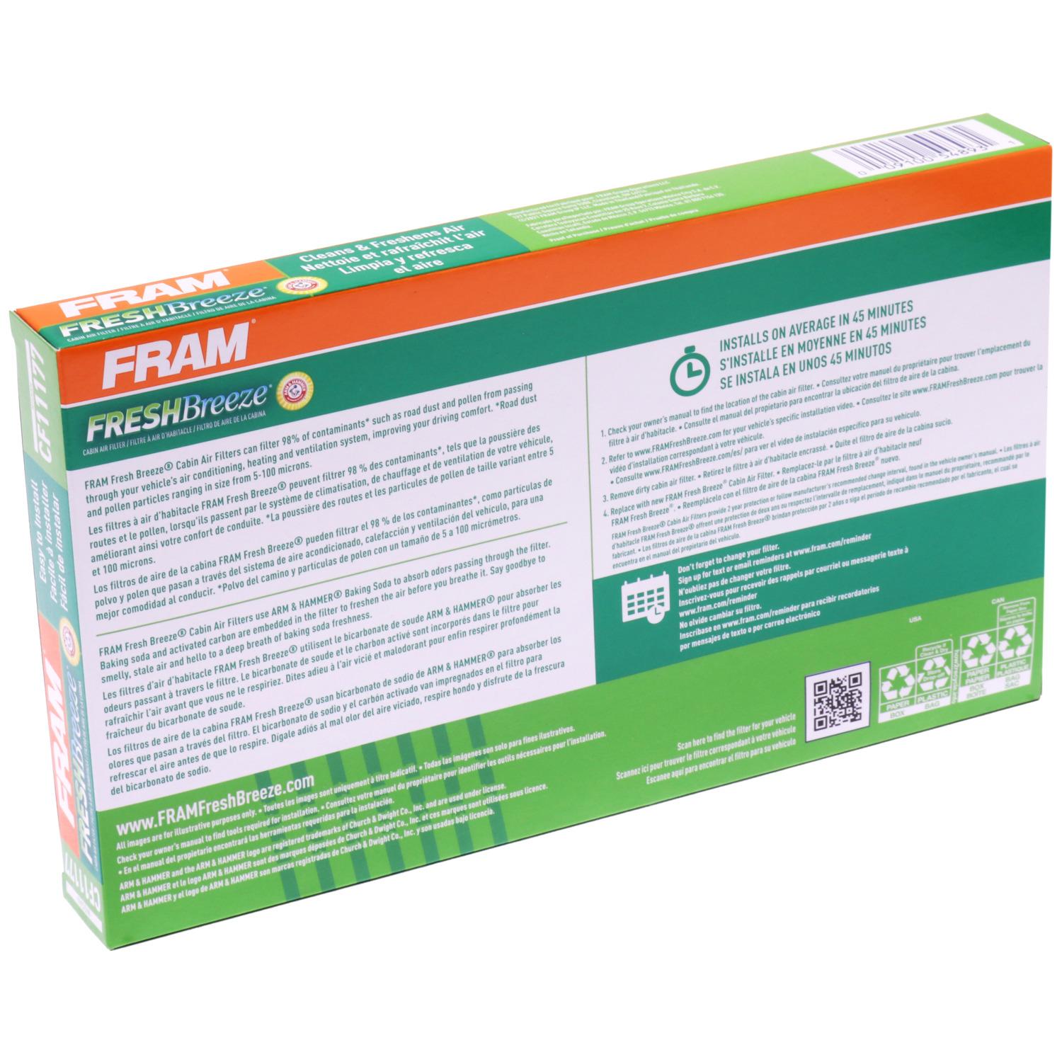 Fram CF11177 - Cabin Air Filter Fram CF11177 Cabin Air Filter product image 6 of 7