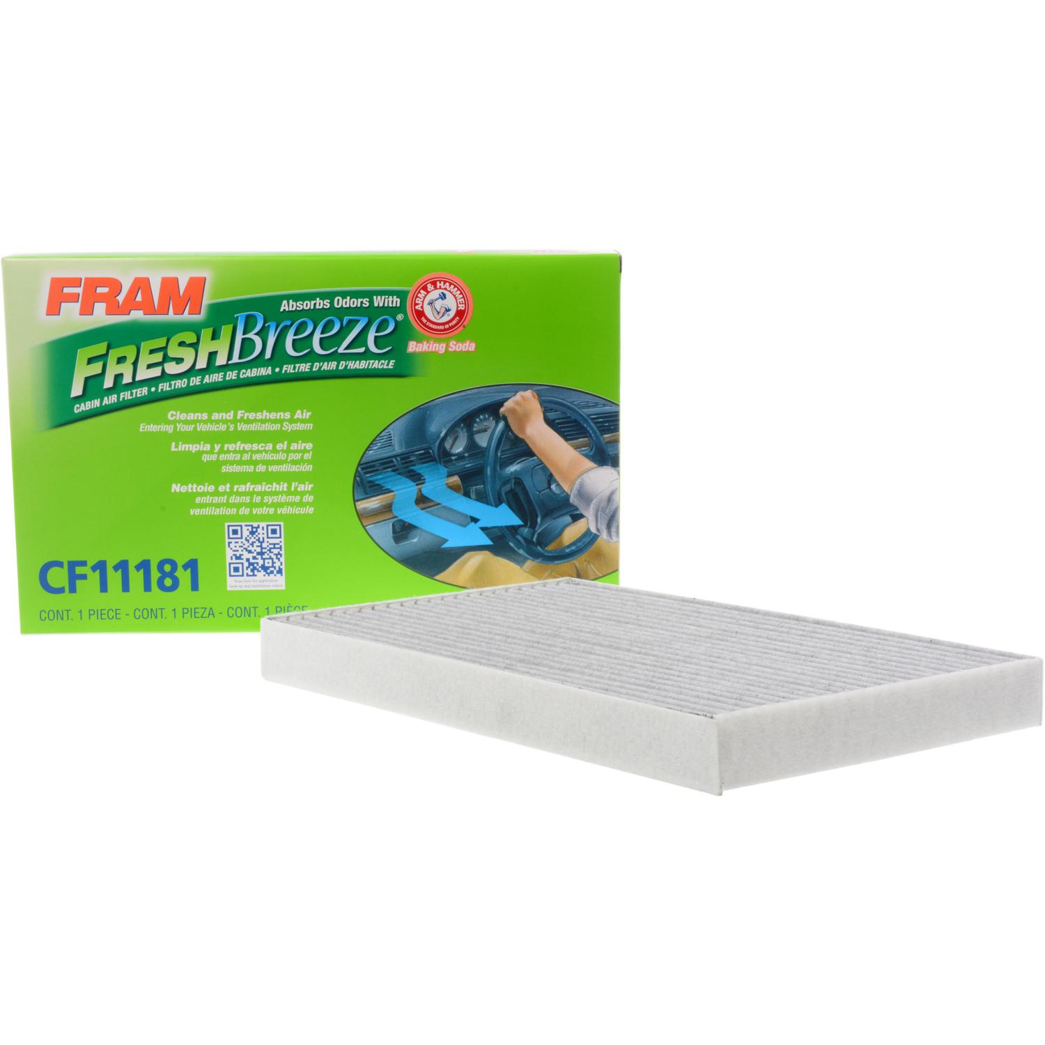 Fram CF11181 - Cabin Air Filter Fram CF11181 Cabin Air Filter product image 1 of 6