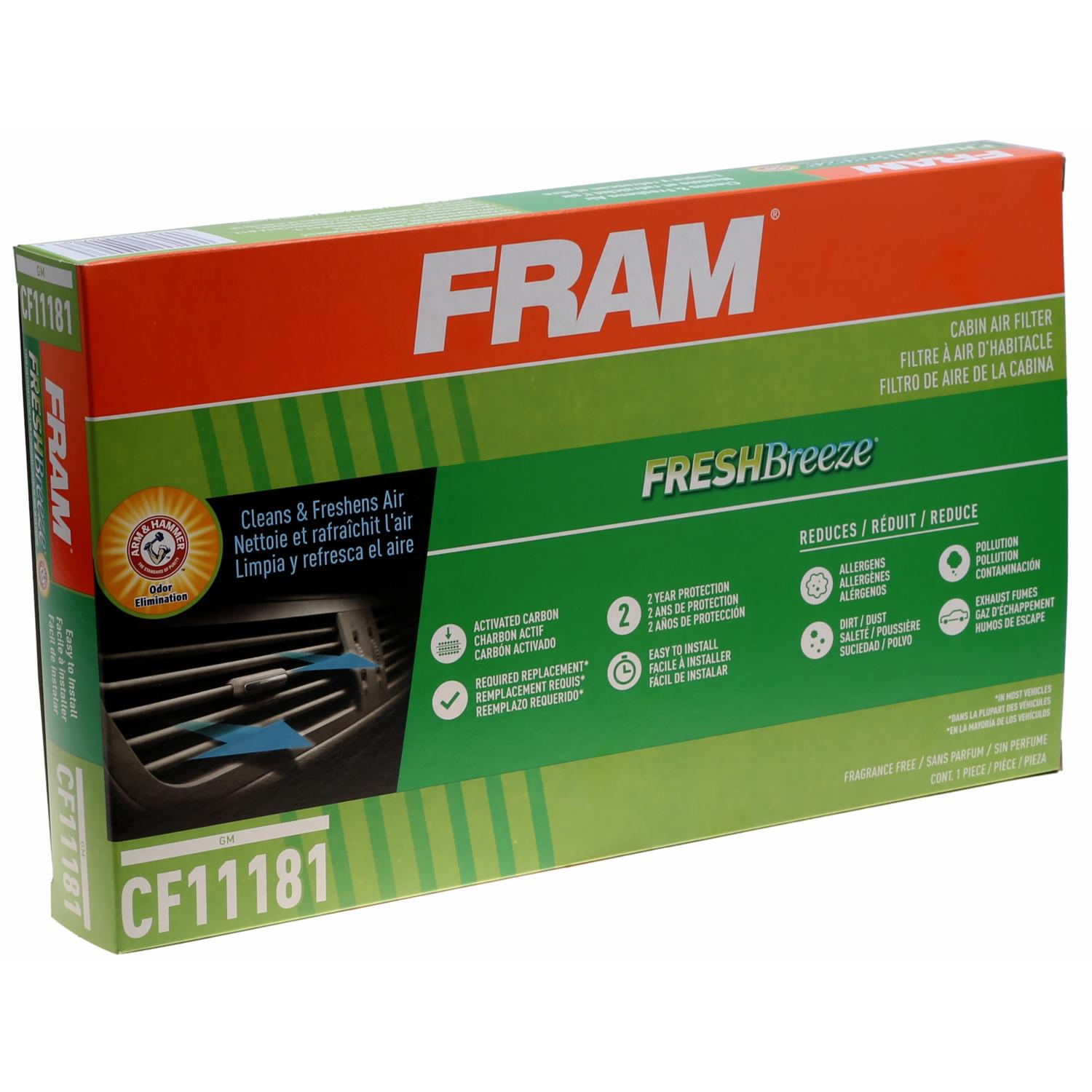 Fram CF11181 - Cabin Air Filter Fram CF11181 Cabin Air Filter product image 6 of 6