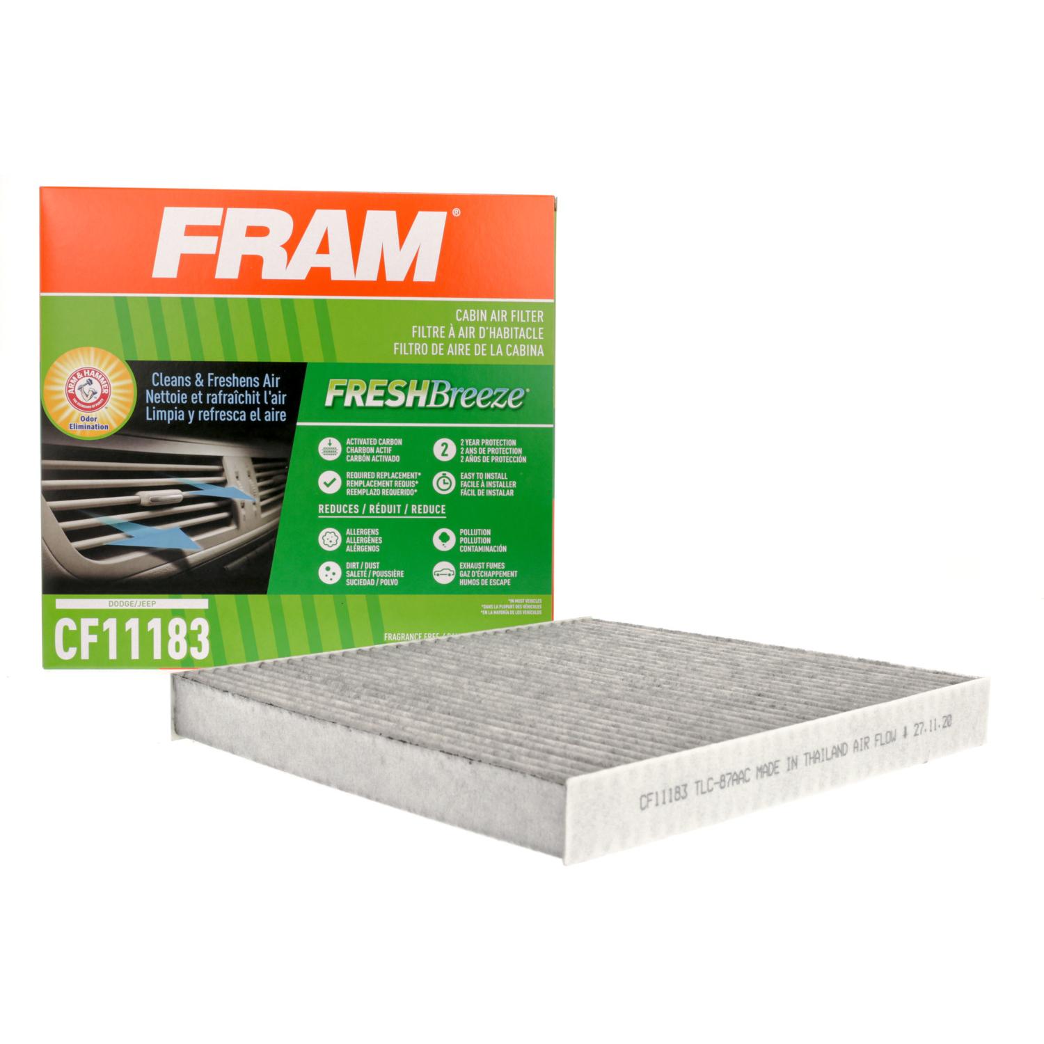 Fram CF11183 - Cabin Air Filter Fram CF11183 Cabin Air Filter product image 2 of 6