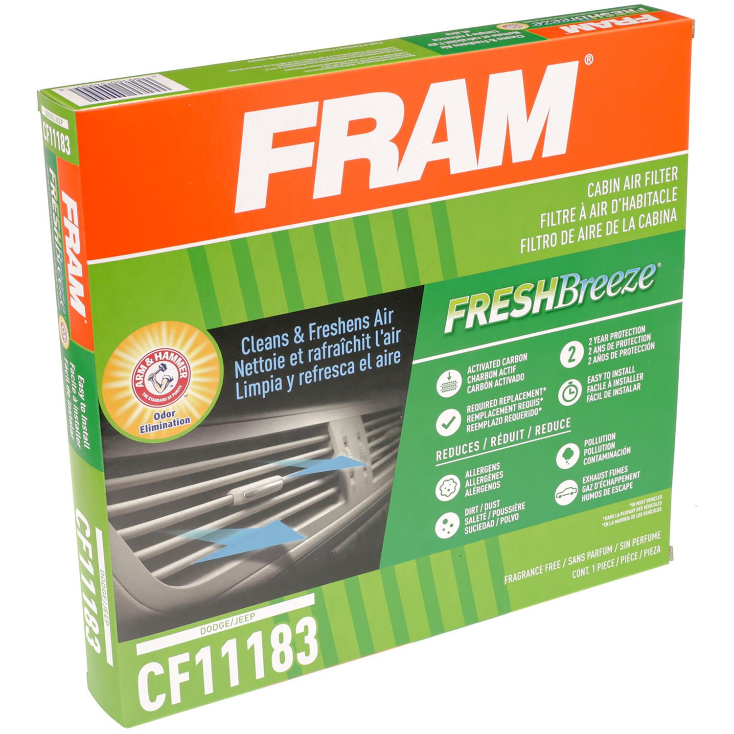 Fram CF11183 - Cabin Air Filter Fram CF11183 Cabin Air Filter product image 6 of 6