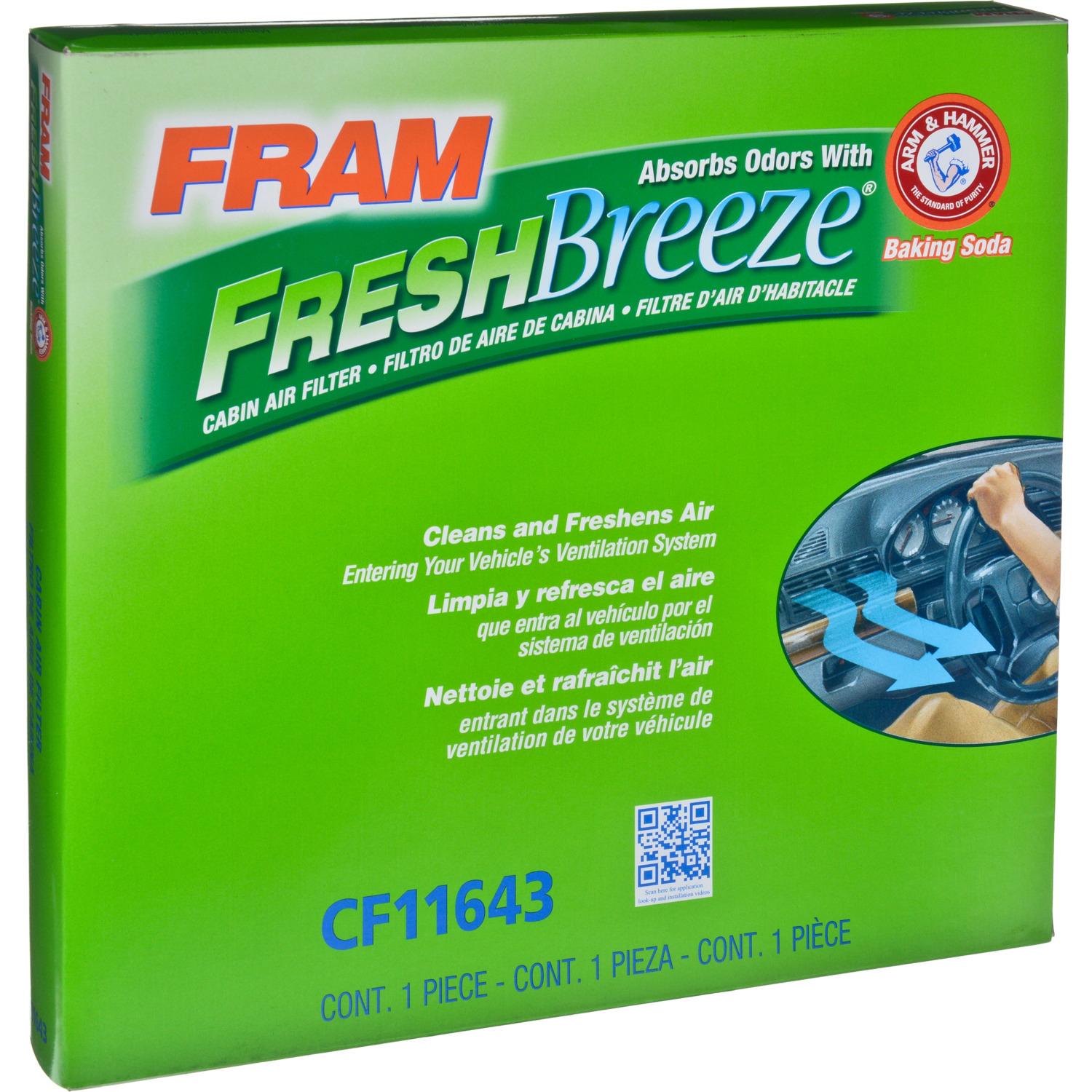 Fram CF11643 - Cabin Air Filter Fram CF11643 Cabin Air Filter product image 3 of 7