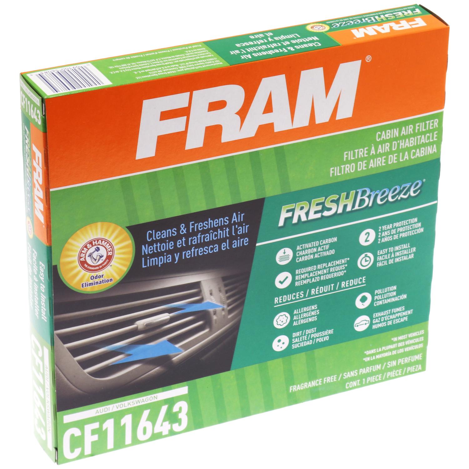 Fram CF11643 - Cabin Air Filter Fram CF11643 Cabin Air Filter product image 5 of 7