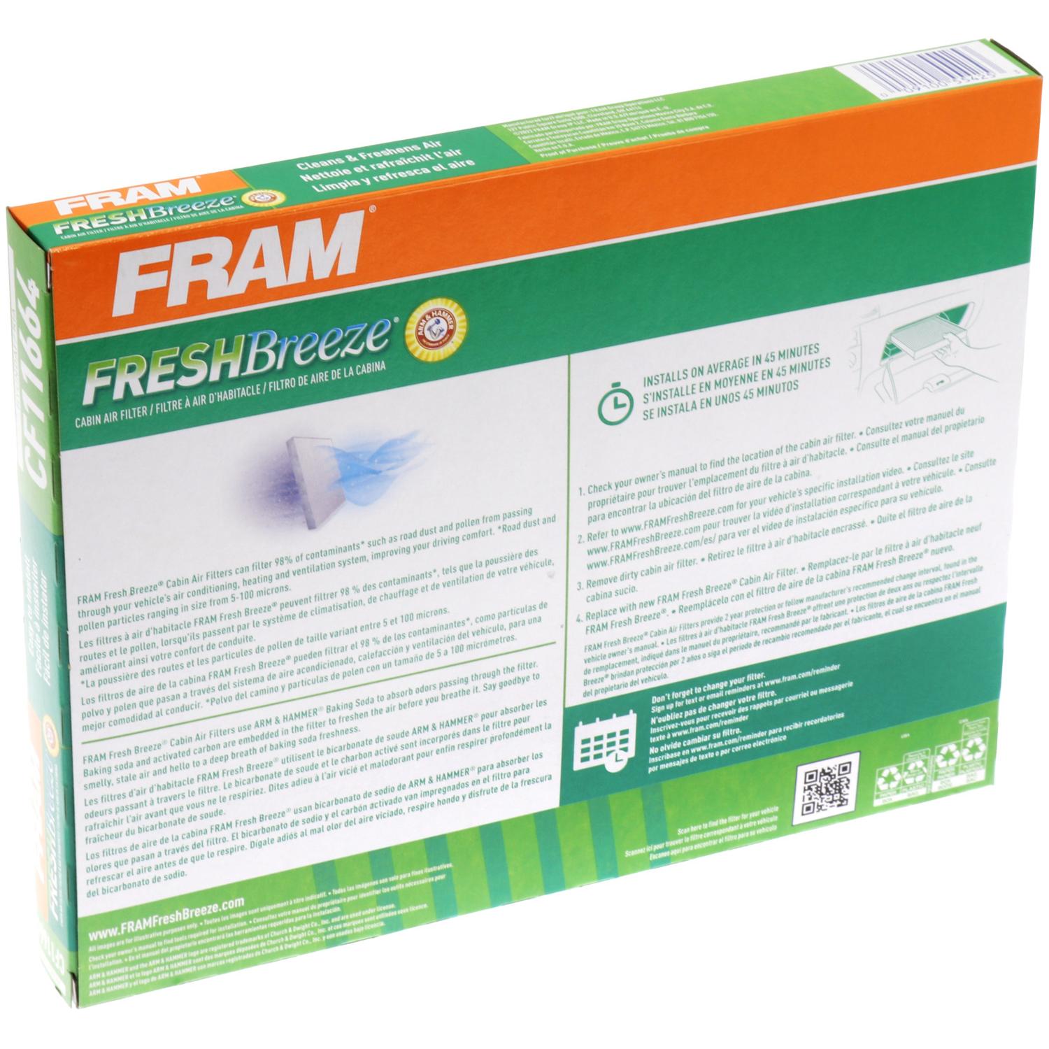 Fram CF11664 Cabin Air Filter product image 7 of 7