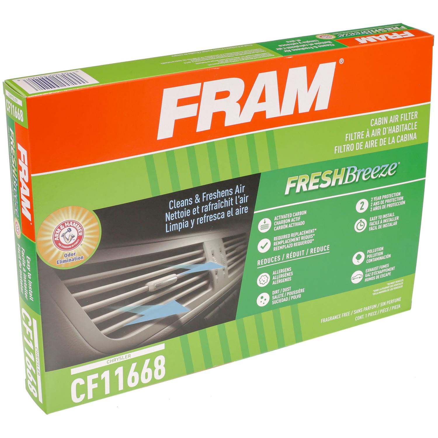 Fram CF11668 - Cabin Air Filter Fram CF11668 Cabin Air Filter product image 6 of 6