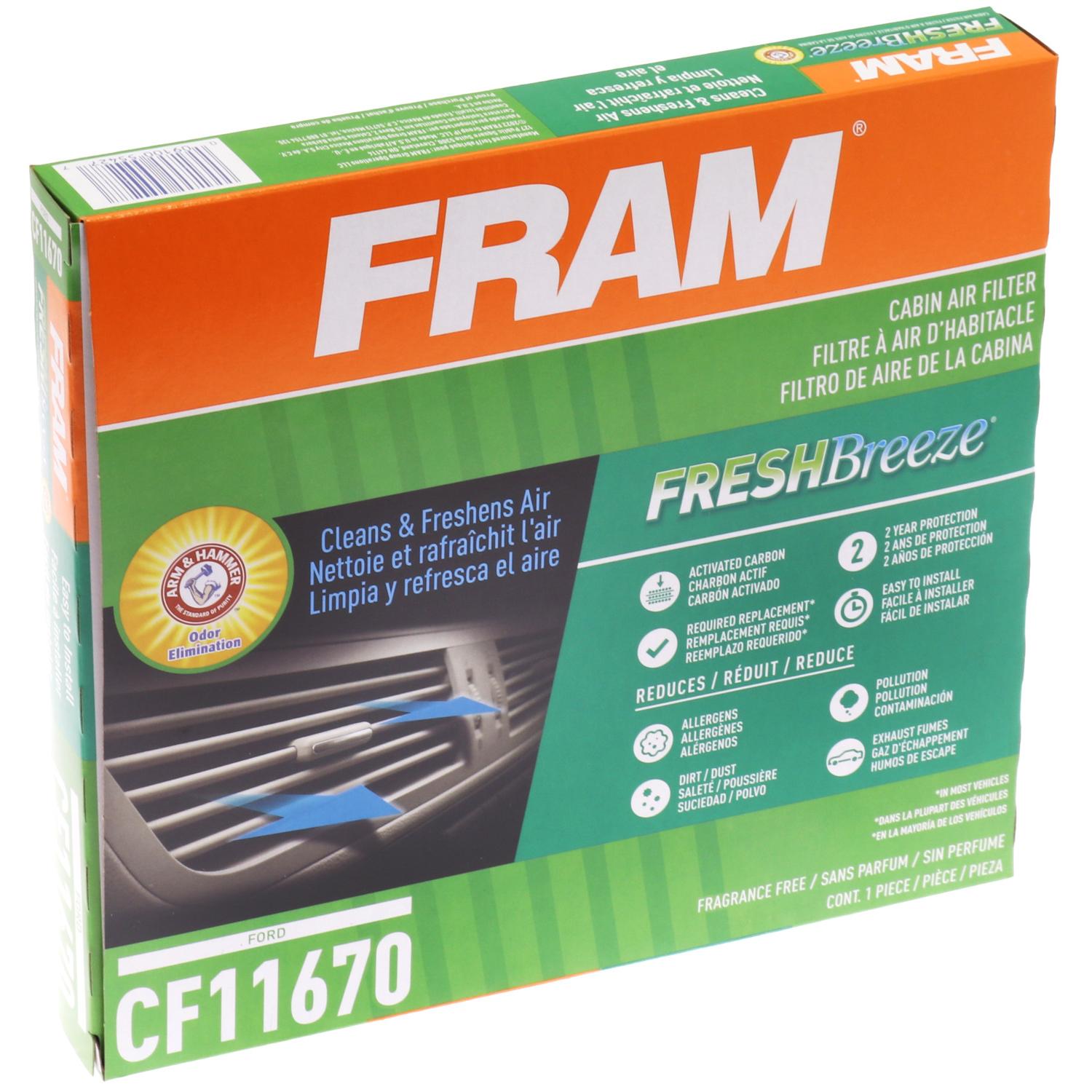 Fram CF11670 - Cabin Air Filter Fram CF11670 Cabin Air Filter product image 4 of 7