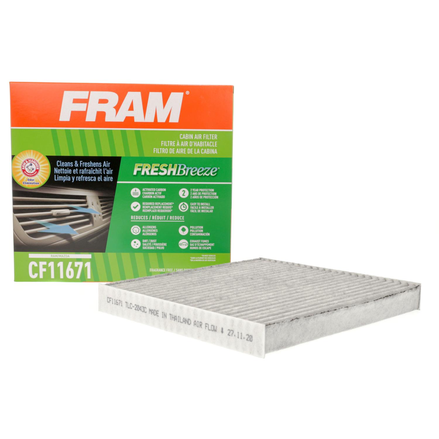 Fram CF11671 - Cabin Air Filter Fram CF11671 Cabin Air Filter product image 1 of 6