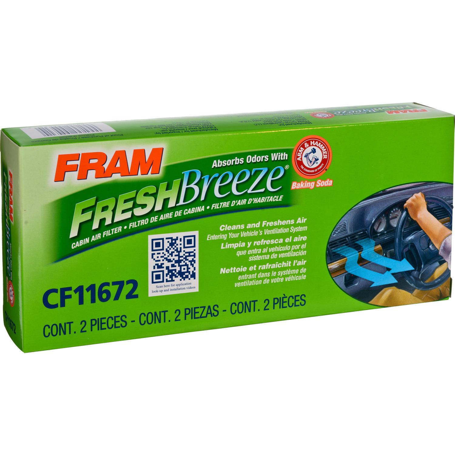 Fram CF11672 - Cabin Air Filter Fram CF11672 Cabin Air Filter product image 2 of 7