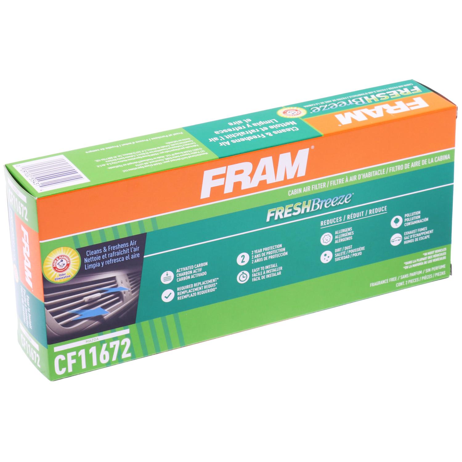 Fram CF11672 - Cabin Air Filter Fram CF11672 Cabin Air Filter product image 6 of 7