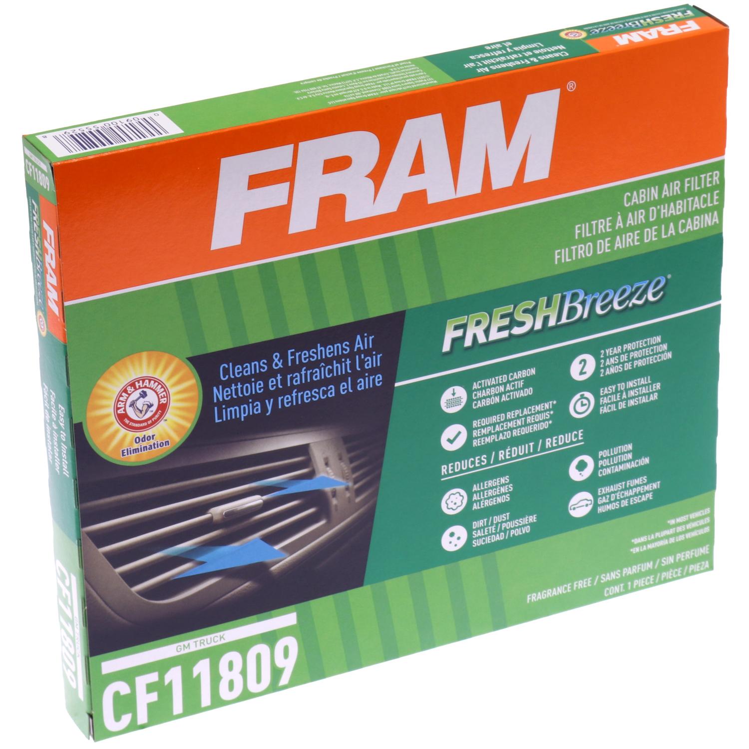 Fram CF11809 - Cabin Air Filter Fram CF11809 Cabin Air Filter product image 6 of 6