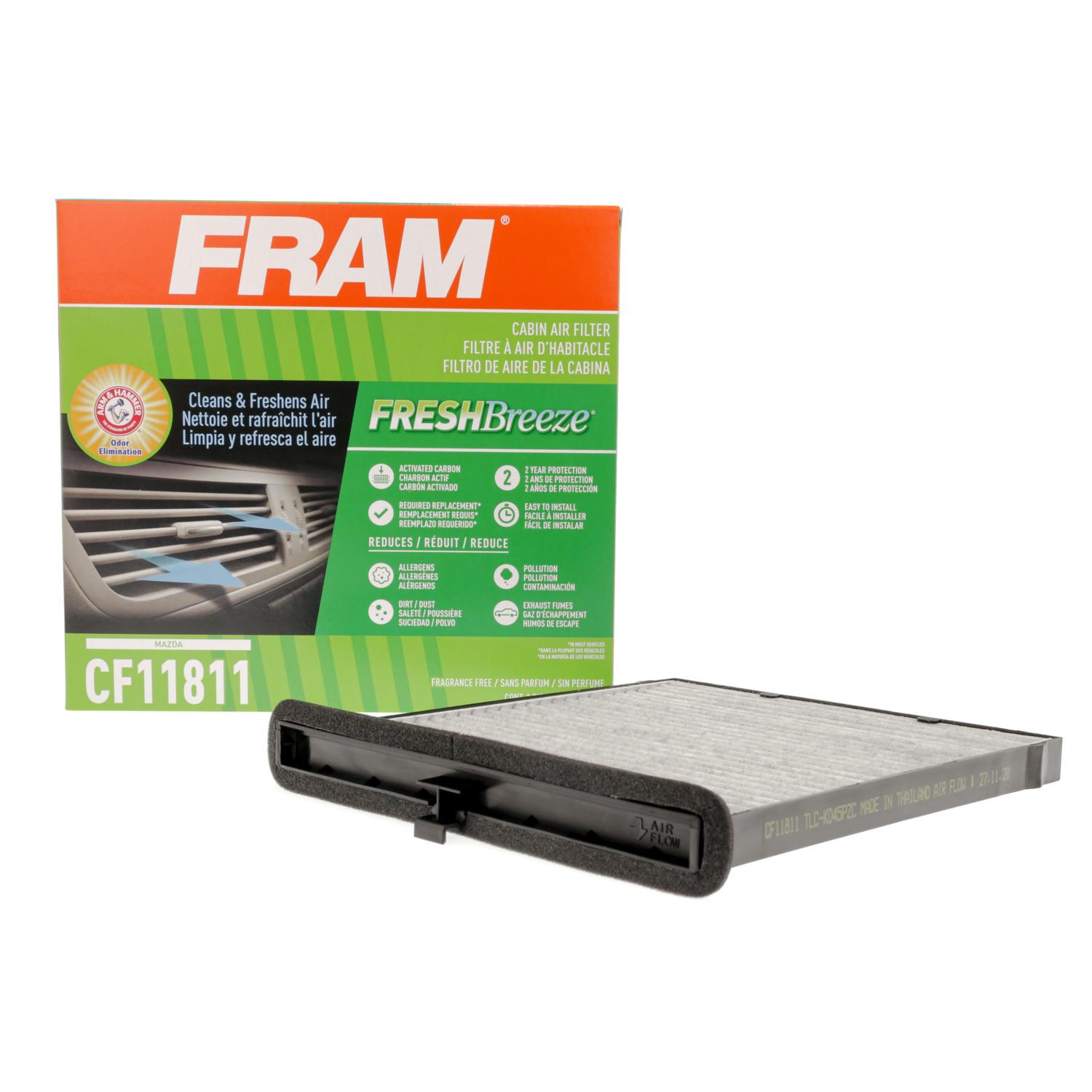 Fram CF11811 - Cabin Air Filter Fram CF11811 Cabin Air Filter product image 2 of 6