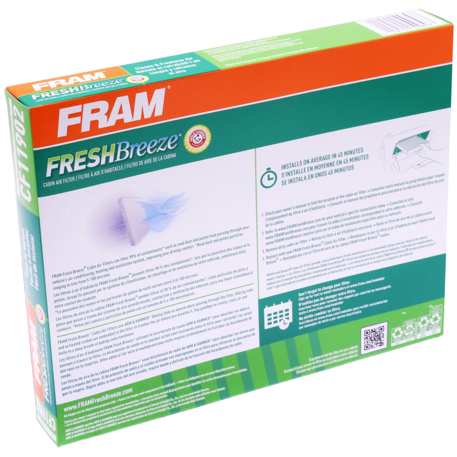 Fram CF11902 - Cabin Air Filter Fram CF11902 Cabin Air Filter product image 5 of 7
