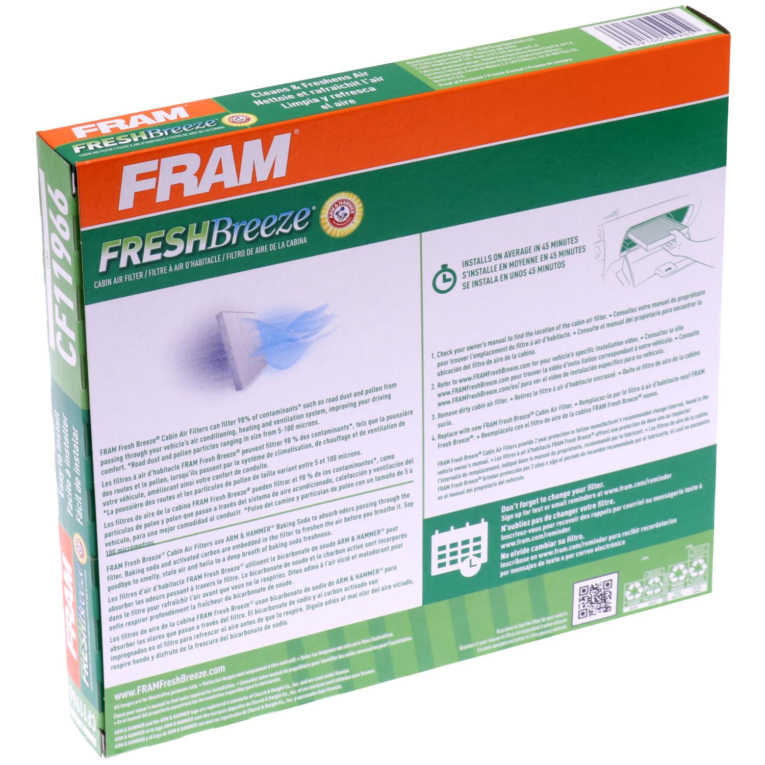 Fram CF11966 - Cabin Air Filter Fram CF11966 Cabin Air Filter product image 5 of 6