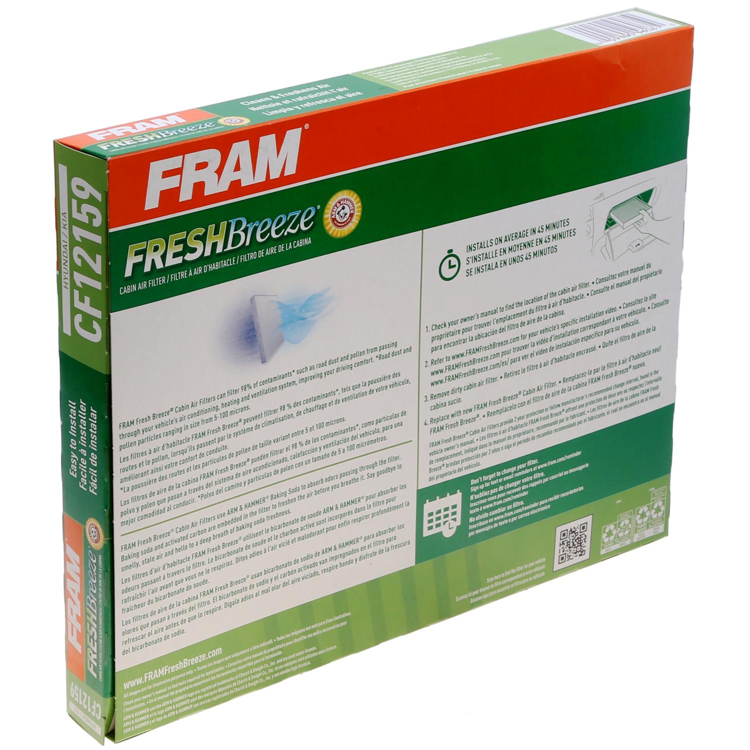 Fram CF12159 - Cabin Air Filter Fram CF12159 Cabin Air Filter product image 6 of 7