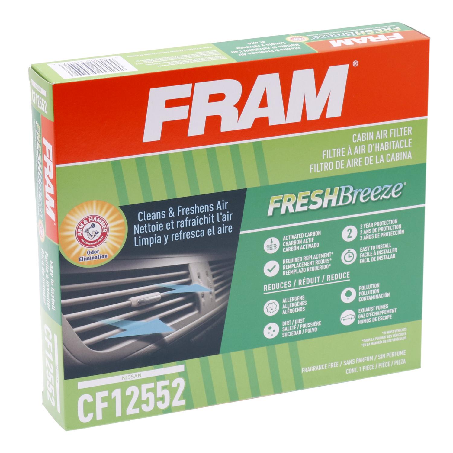 Fram CF12552 - Cabin Air Filter Fram CF12552 Cabin Air Filter product image 3 of 6