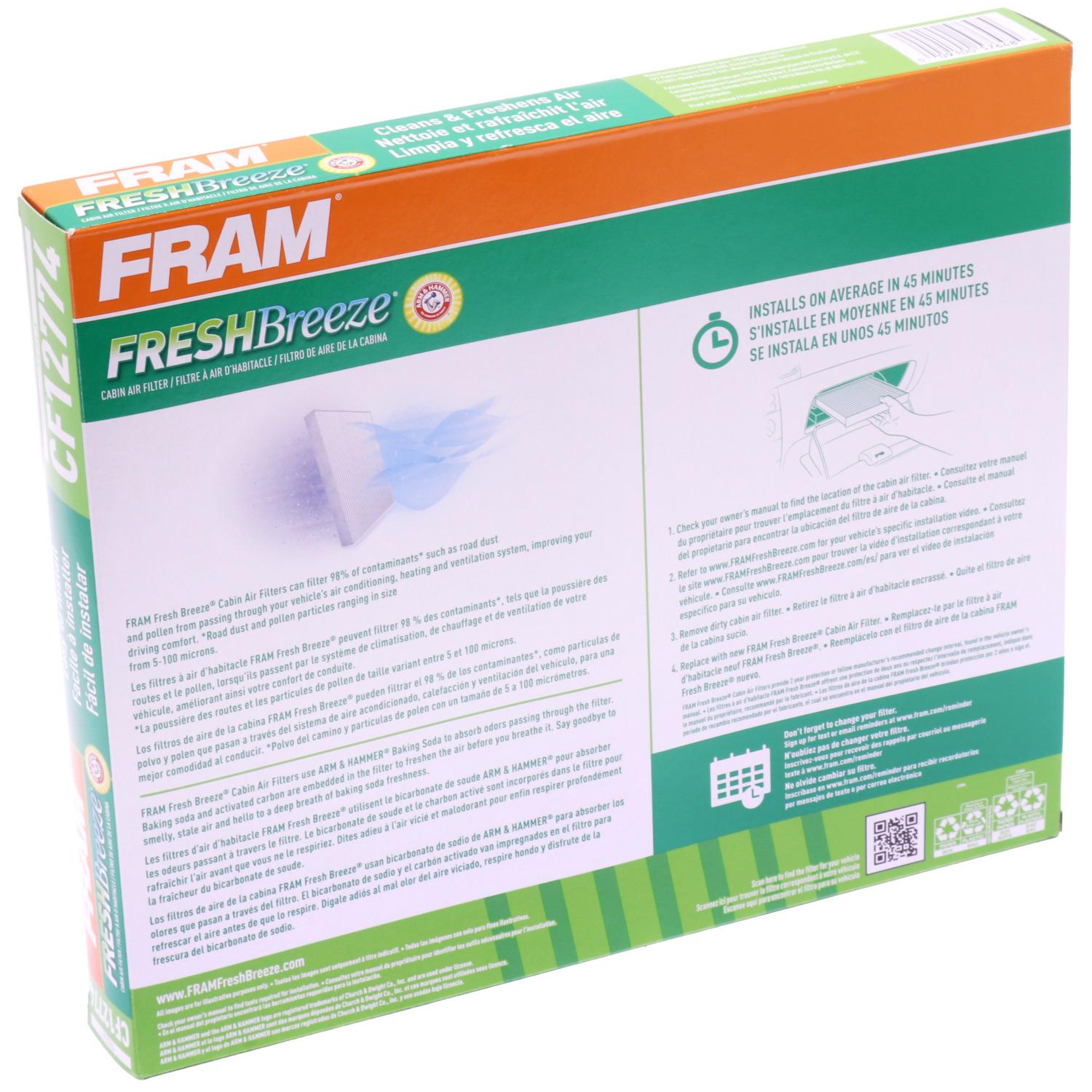 Fram CF12774 - Cabin Air Filter Fram CF12774 Cabin Air Filter product image 1 of 6