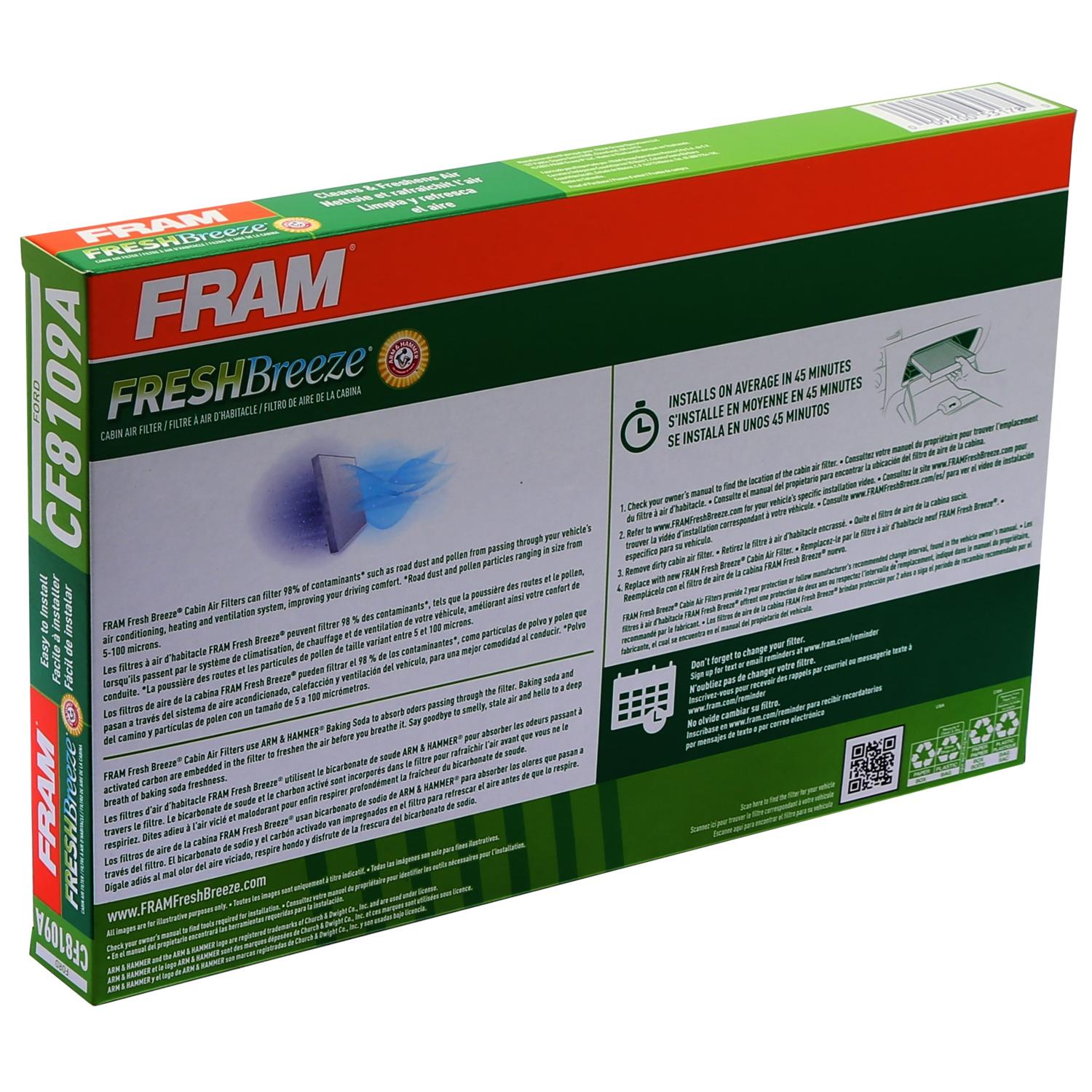 Fram CF8109A Cabin Air Filter product image 7 of 7