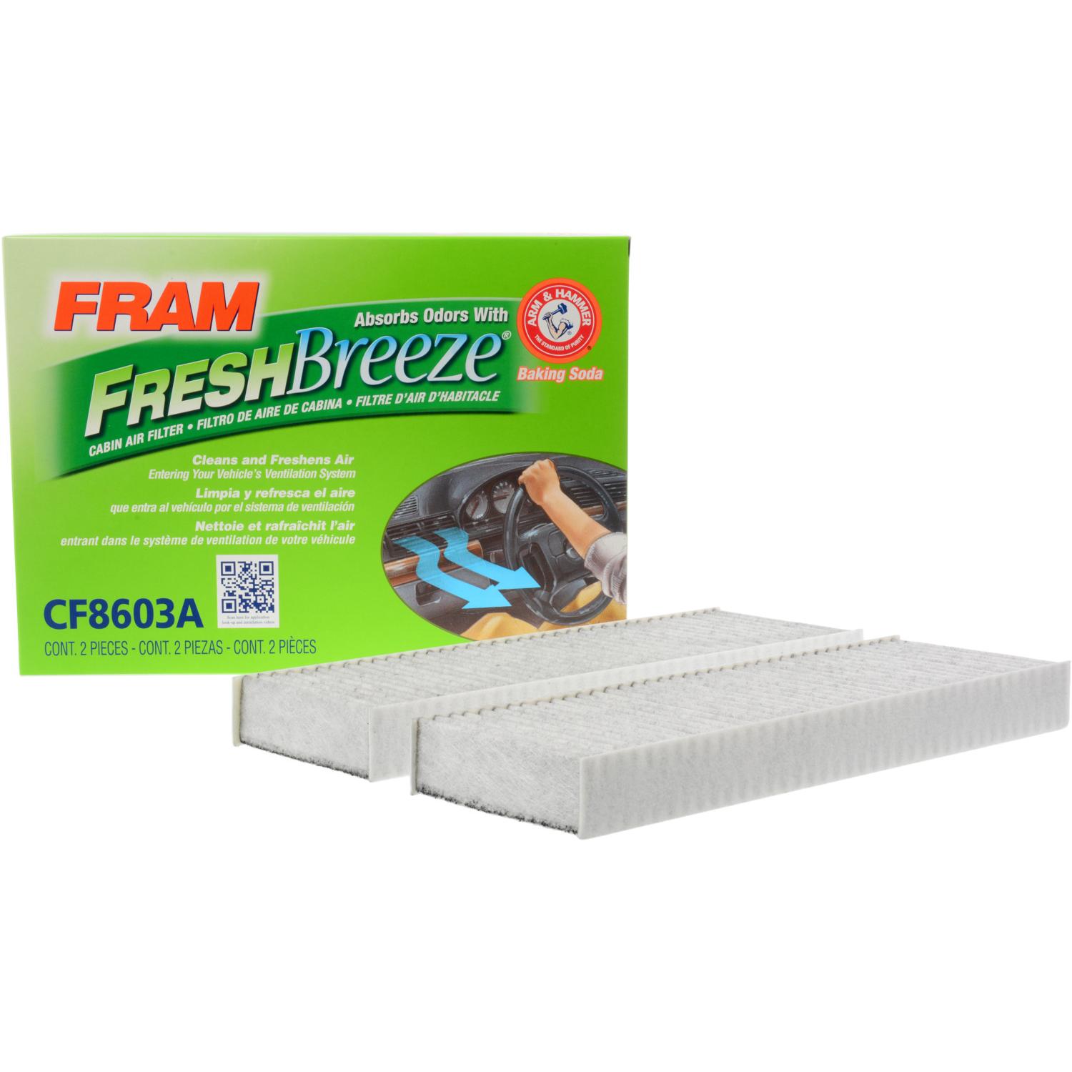 Fram CF8603A - Cabin Air Filter Fram CF8603A Cabin Air Filter product image 1 of 7
