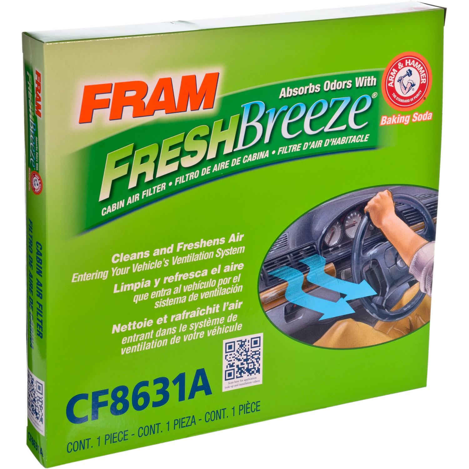 Fram CF8631A - Cabin Air Filter Fram CF8631A Cabin Air Filter product image 2 of 4