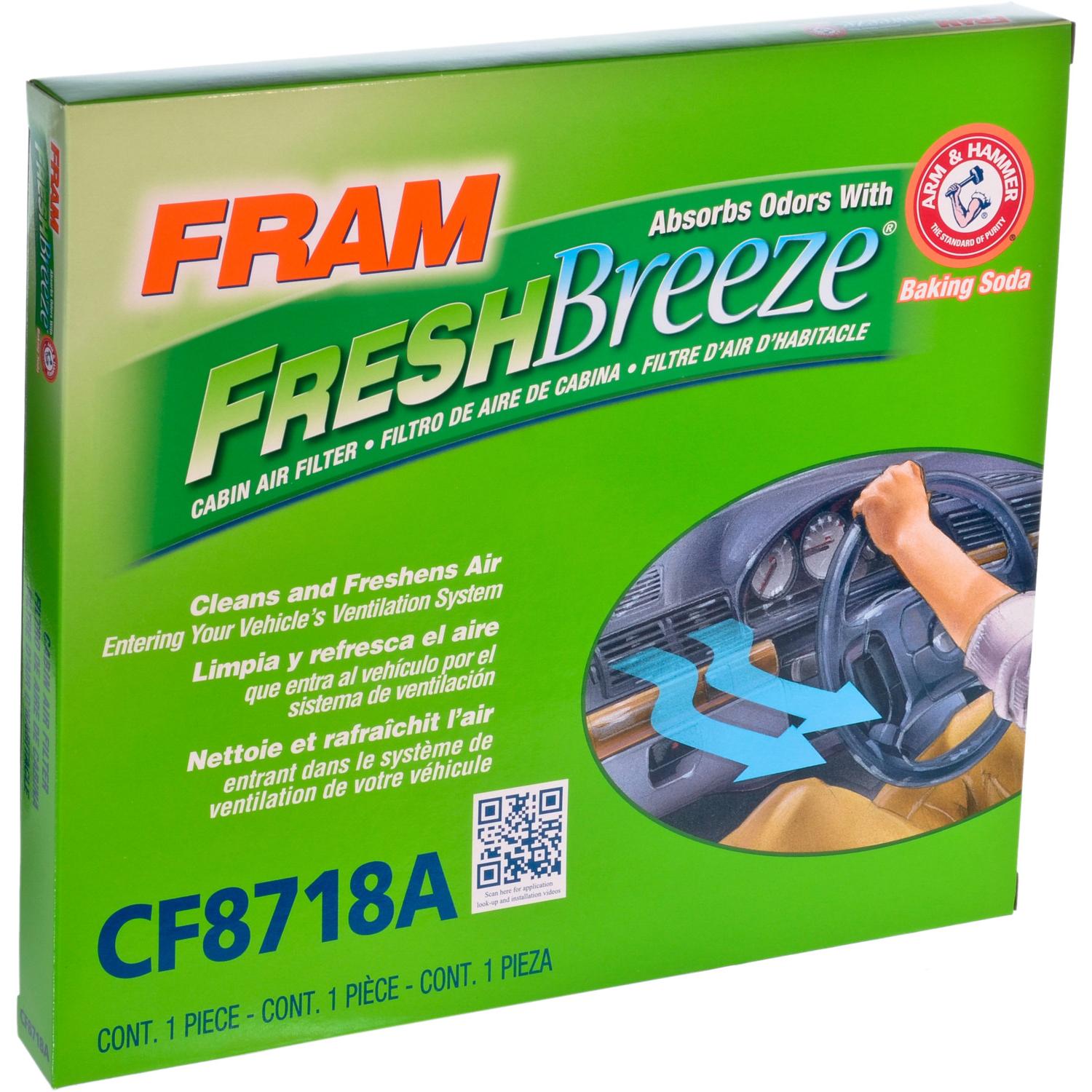 Fram CF8718A - Cabin Air Filter Fram CF8718A Cabin Air Filter product image 3 of 5
