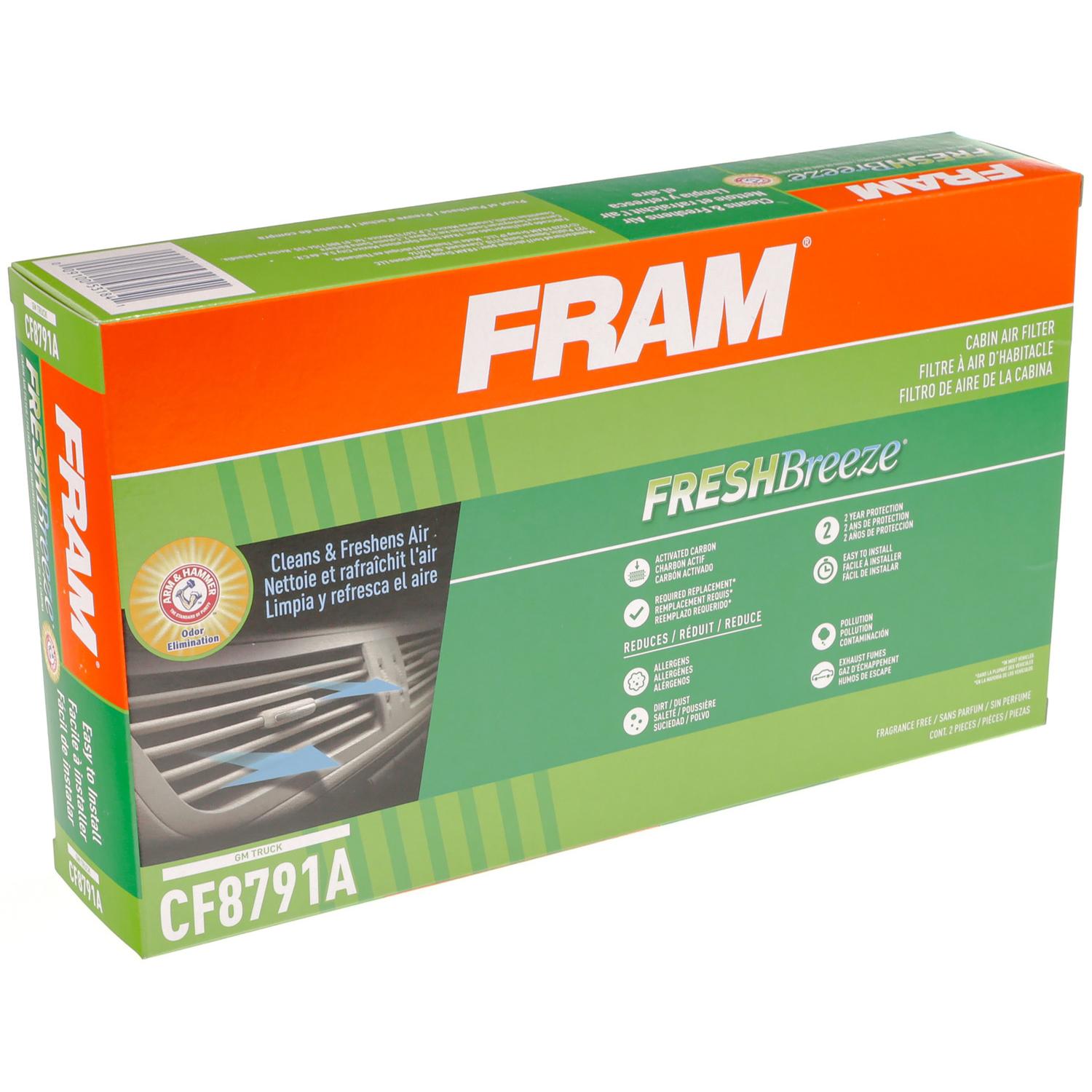 Fram CF8791A - Cabin Air Filter Fram CF8791A Cabin Air Filter product image 6 of 6