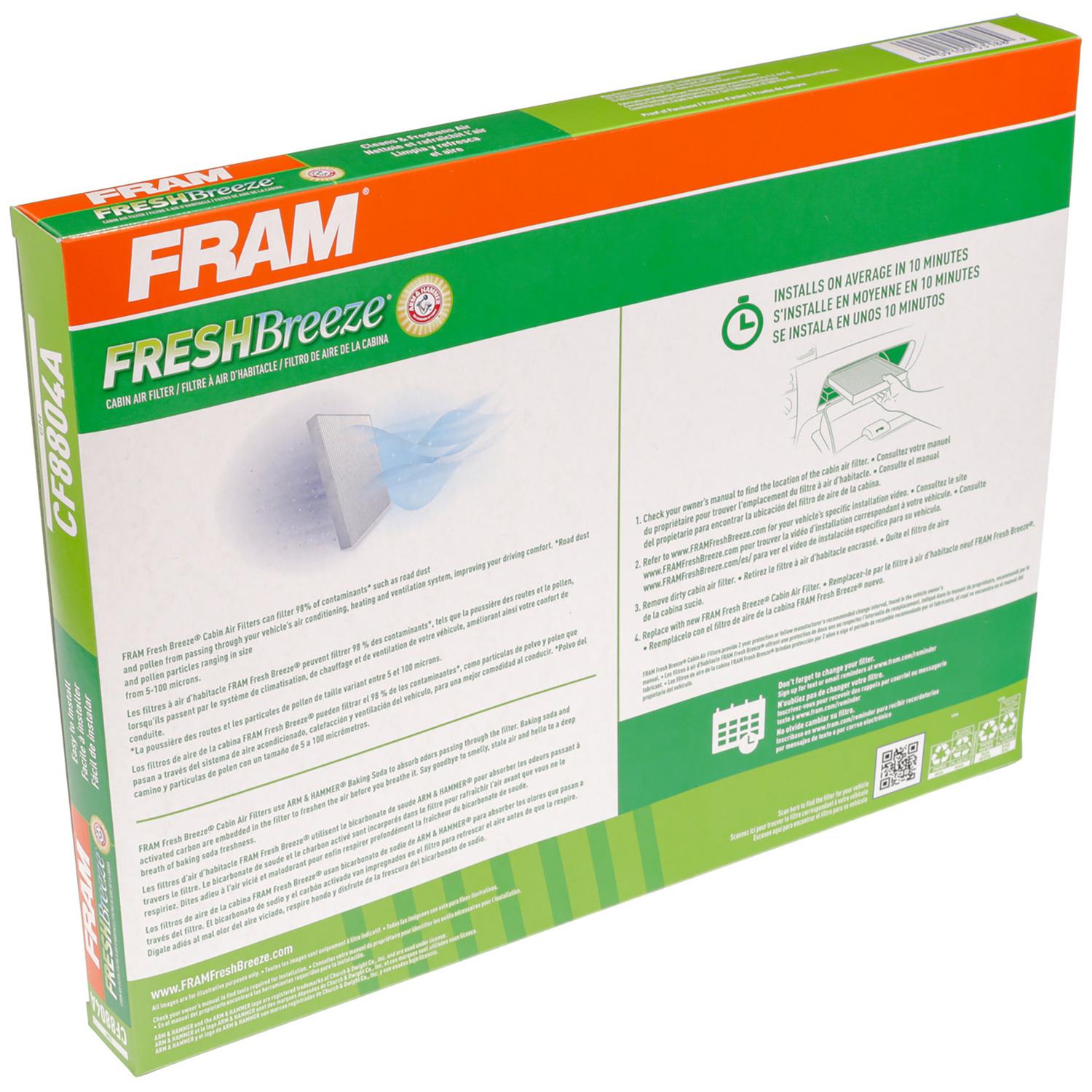 Fram CF8804A Cabin Air Filter product image 5 of 6