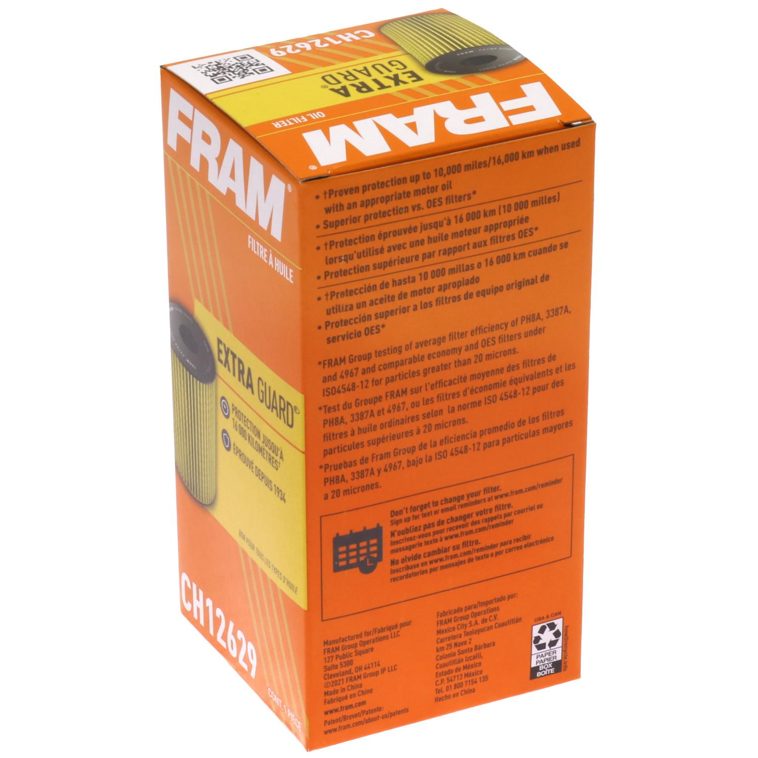 Fram CH12629 - Engine Oil Filter Fram CH12629 Engine Oil Filter product image 1 of 6