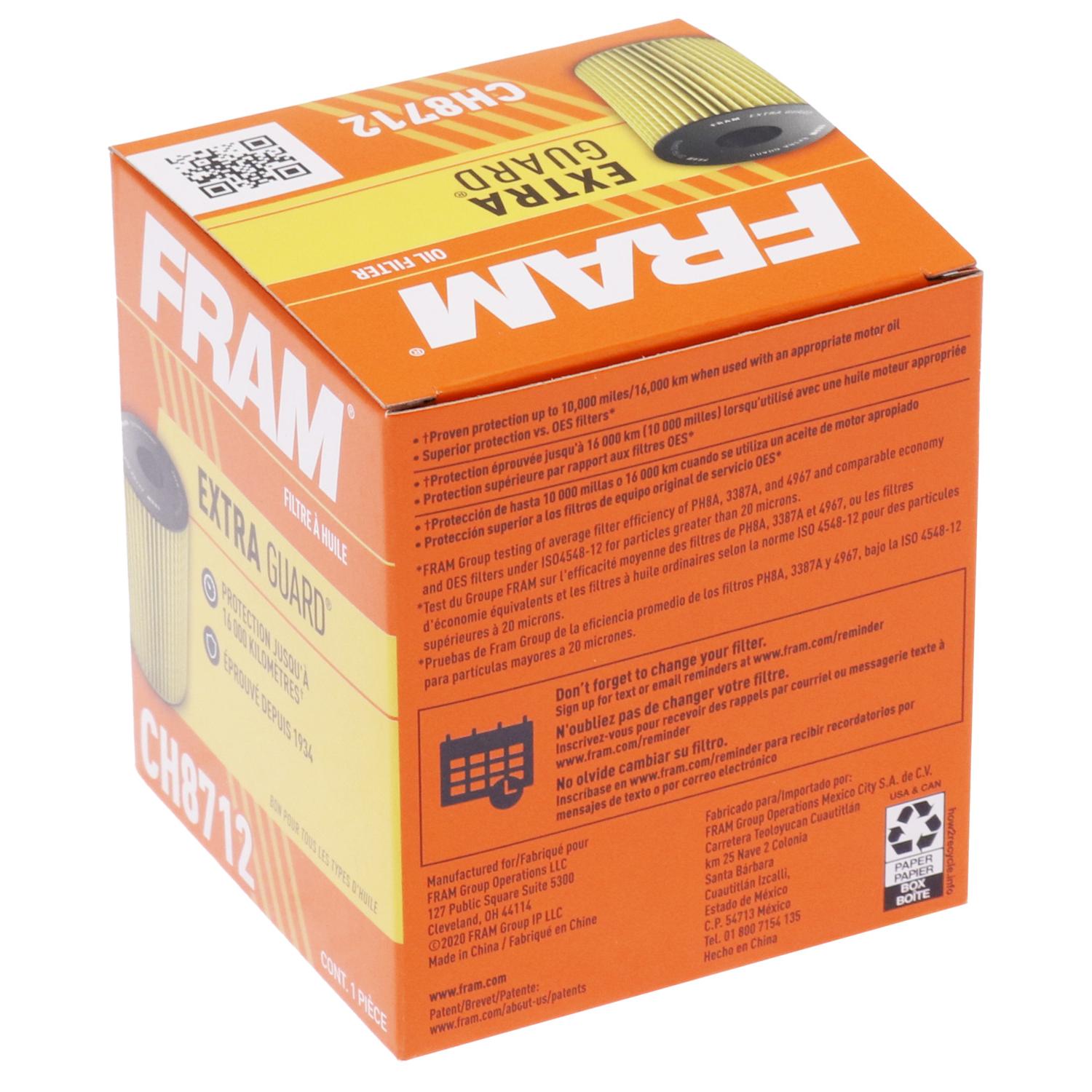 Fram CH8712 Engine Oil Filter product image 4 of 6