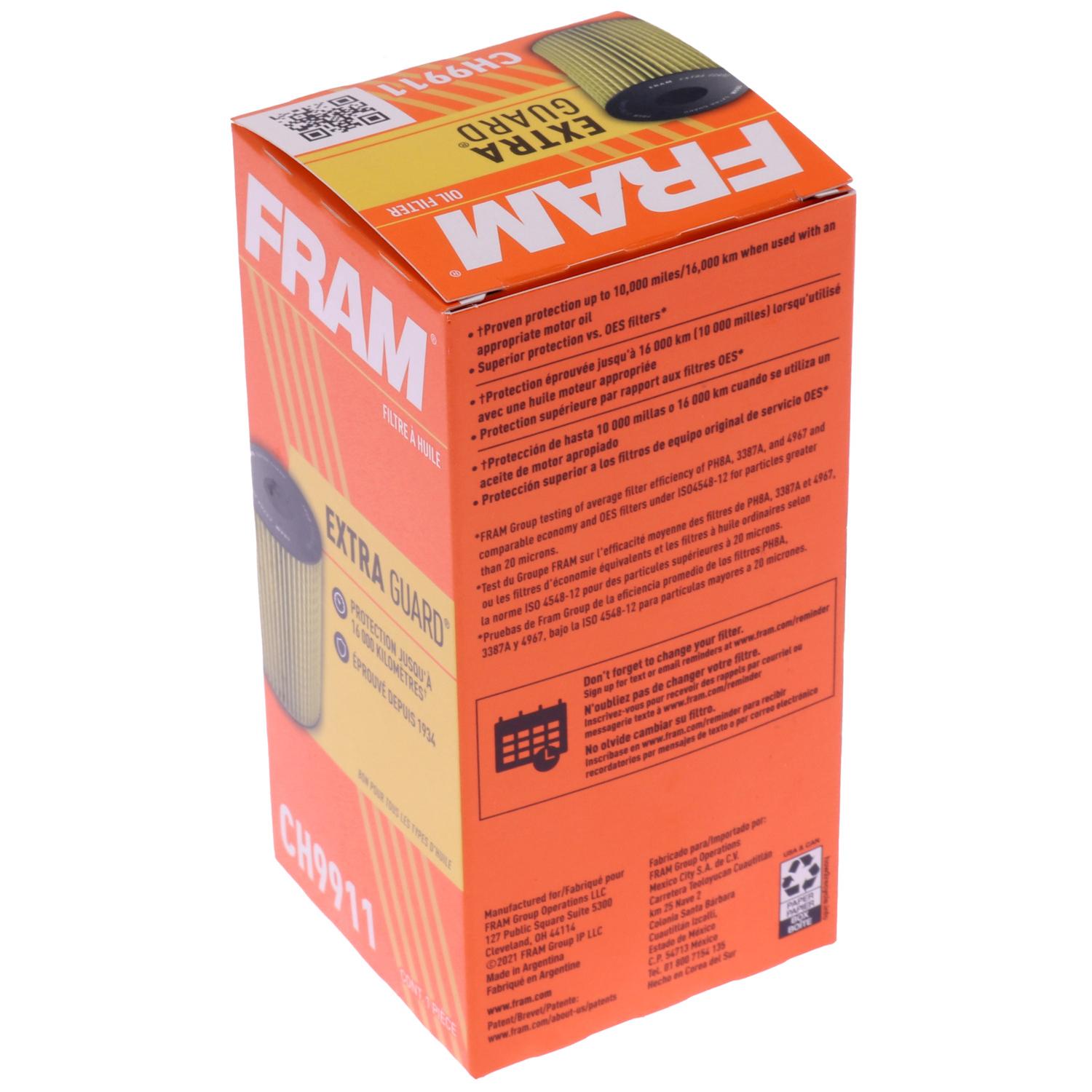 Fram CH9911 - Engine Oil Filter Fram CH9911 Engine Oil Filter product image 4 of 6
