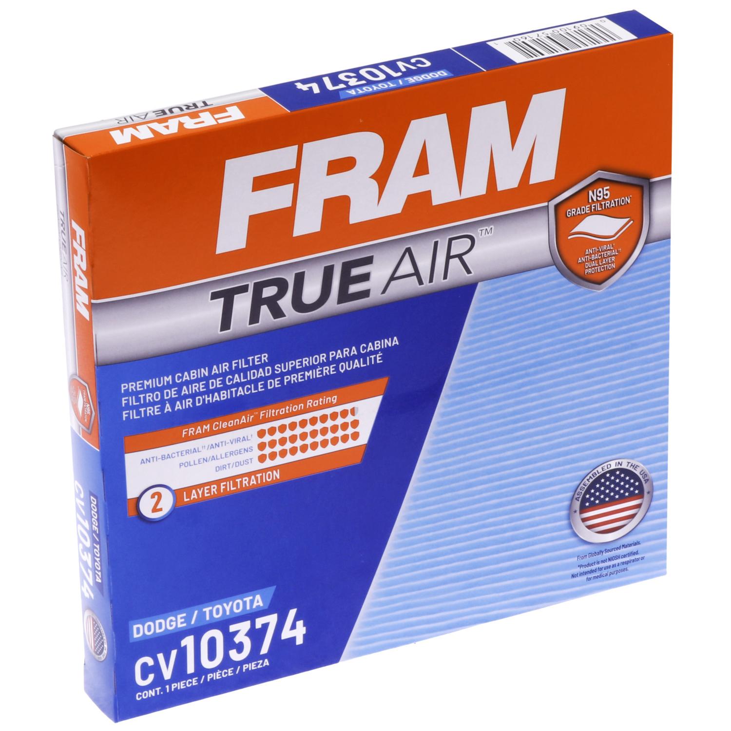 Fram CV10374 - Cabin Air Filter Fram CV10374 Cabin Air Filter product image 3 of 6