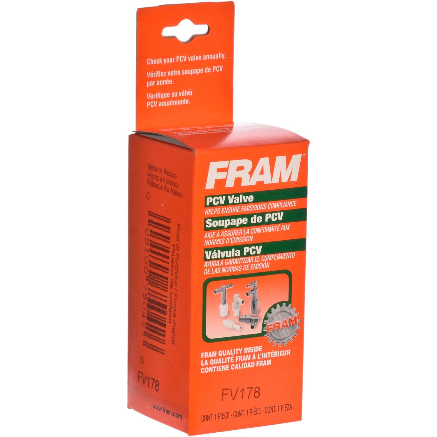 Fram FV178 - PCV Valve Fram FV178 PCV Valve product image 2 of 3