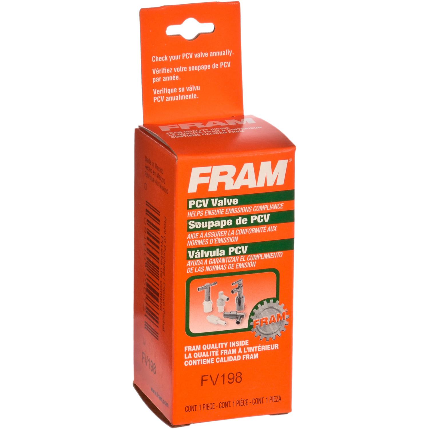 Fram FV198 - PCV Valve Fram FV198 PCV Valve product image 3 of 3