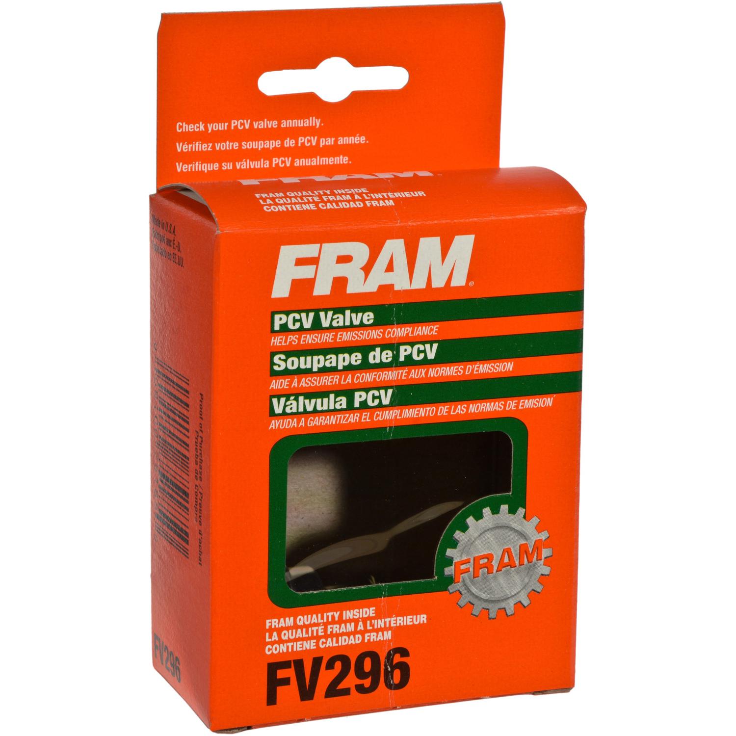Fram FV296 - PCV Valve Fram FV296 PCV Valve product image 2 of 3