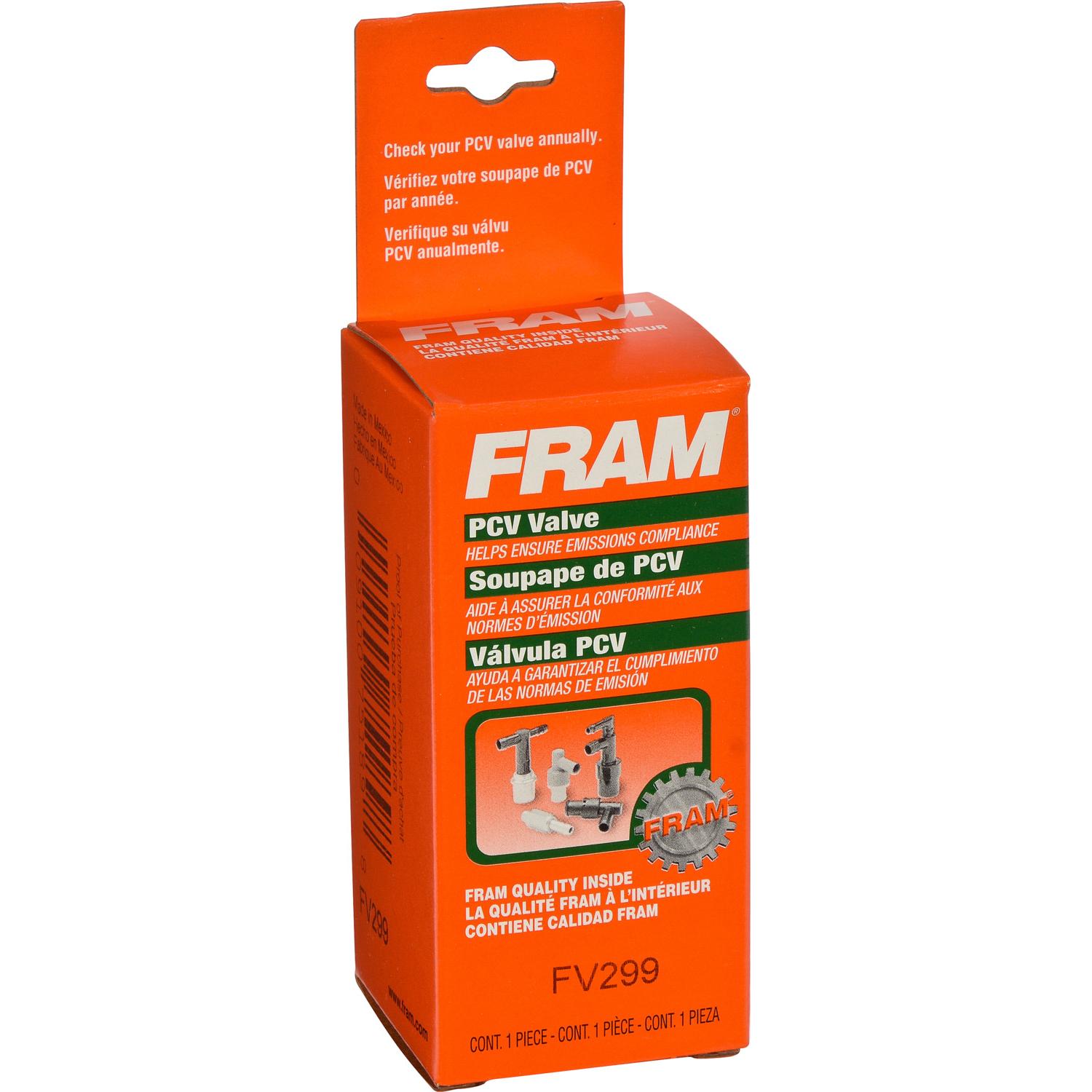 Fram FV299 - PCV Valve Fram FV299 PCV Valve product image 2 of 3