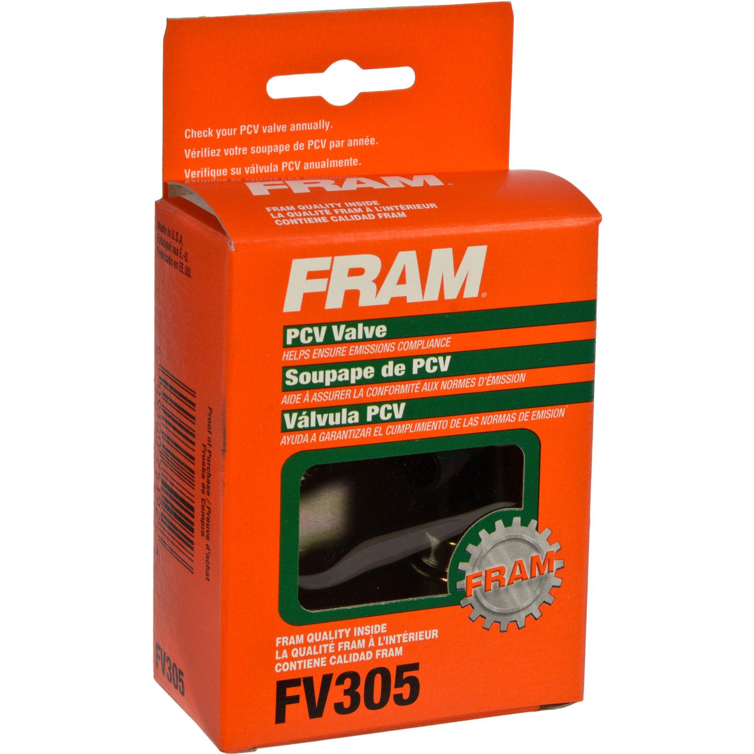 Fram FV305 - PCV Valve Fram FV305 PCV Valve product image 2 of 3