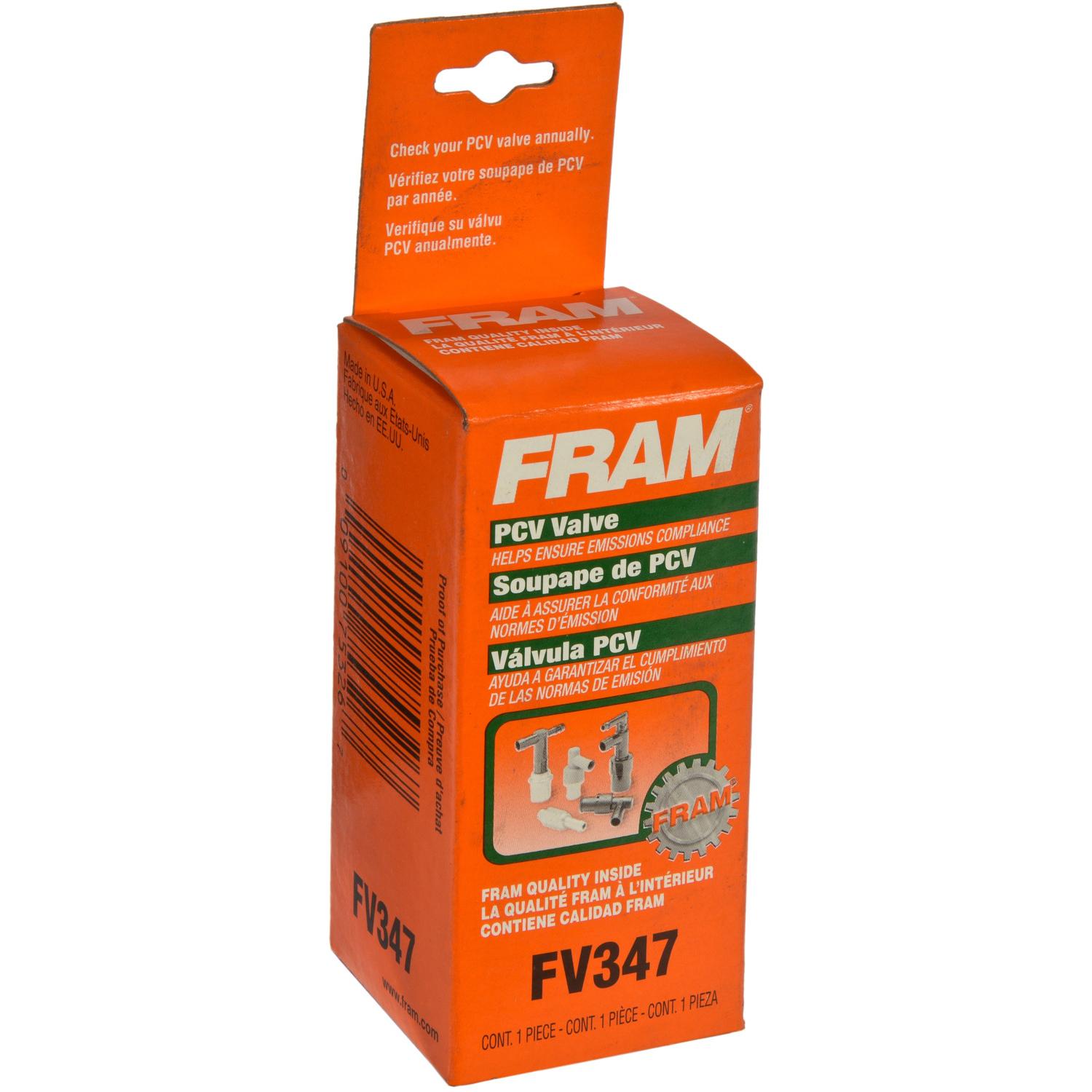 Fram FV347 - PCV Valve Fram FV347 PCV Valve product image 2 of 3