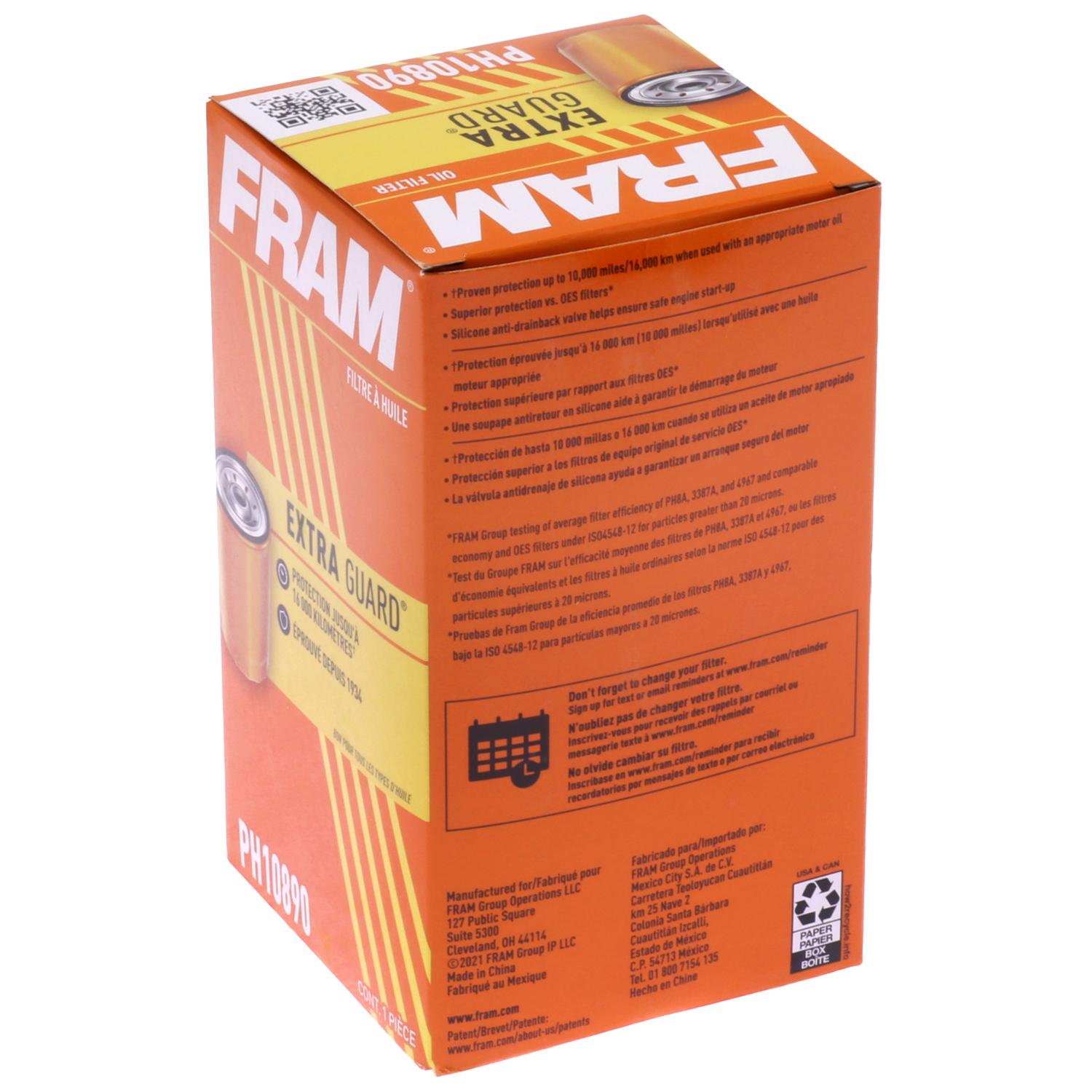 Fram PH10890 - Engine Oil Filter Fram PH10890 Engine Oil Filter product image 4 of 5