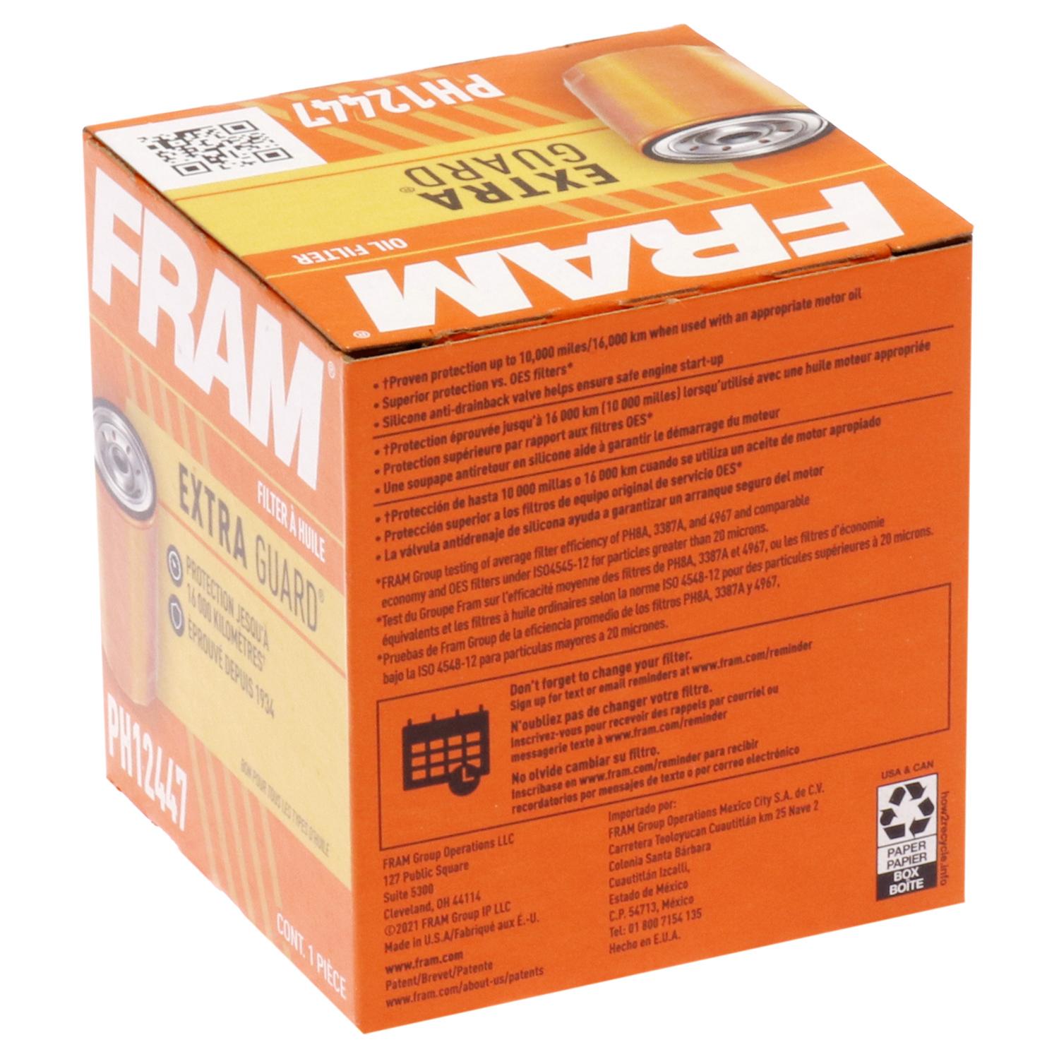 Fram PH12447 Engine Oil Filter product image 1 of 5