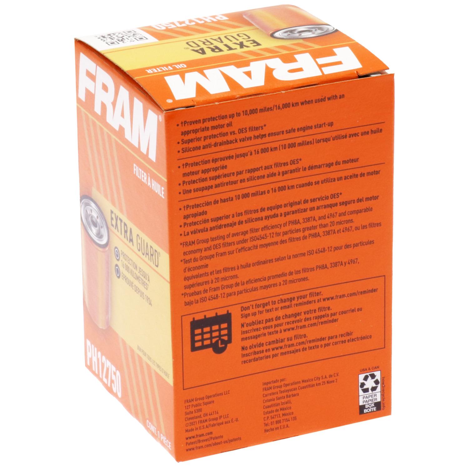 Fram PH12750 Engine Oil Filter product image 1 of 5