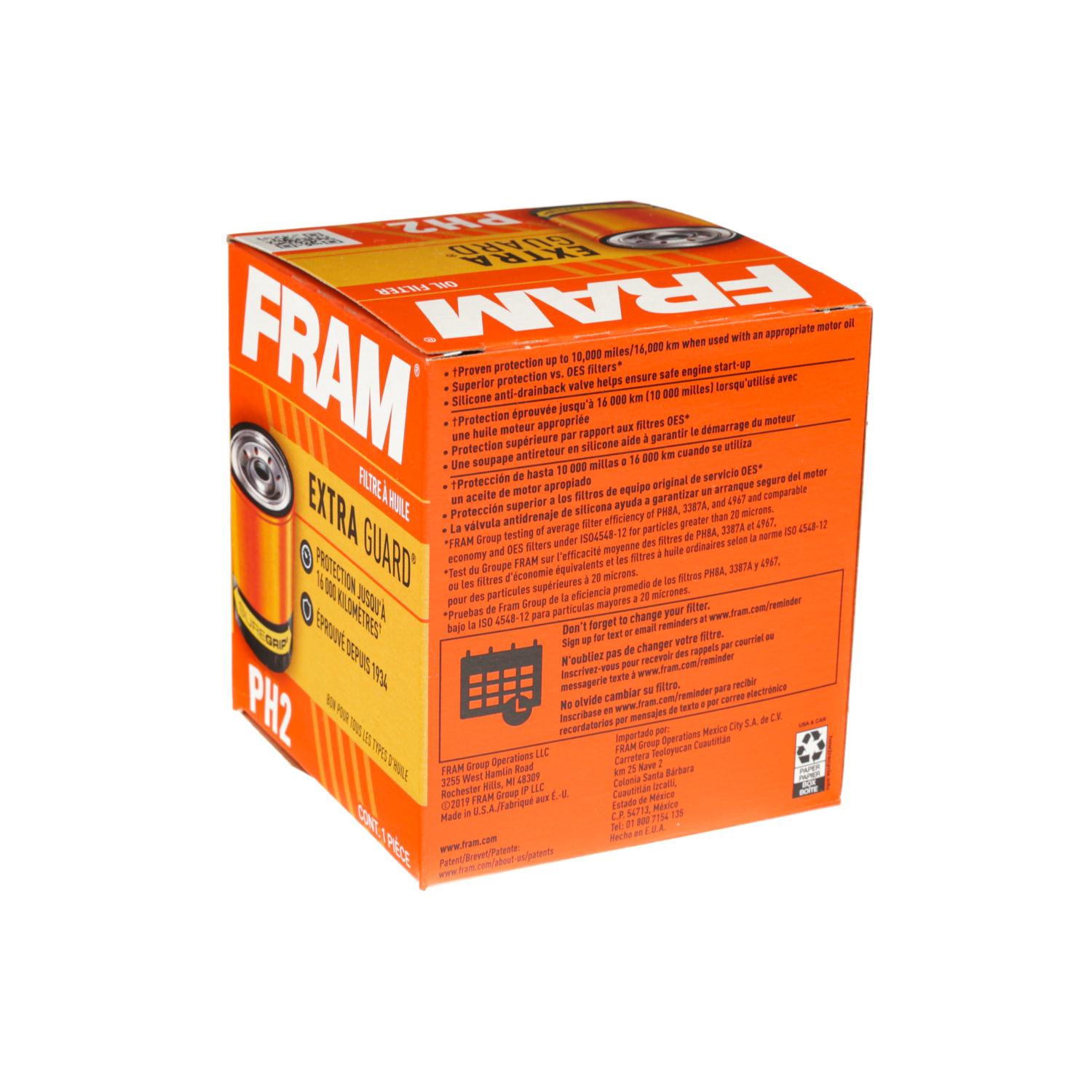 Fram PH2 - Engine Oil Filter Fram PH2 Engine Oil Filter product image 3 of 5