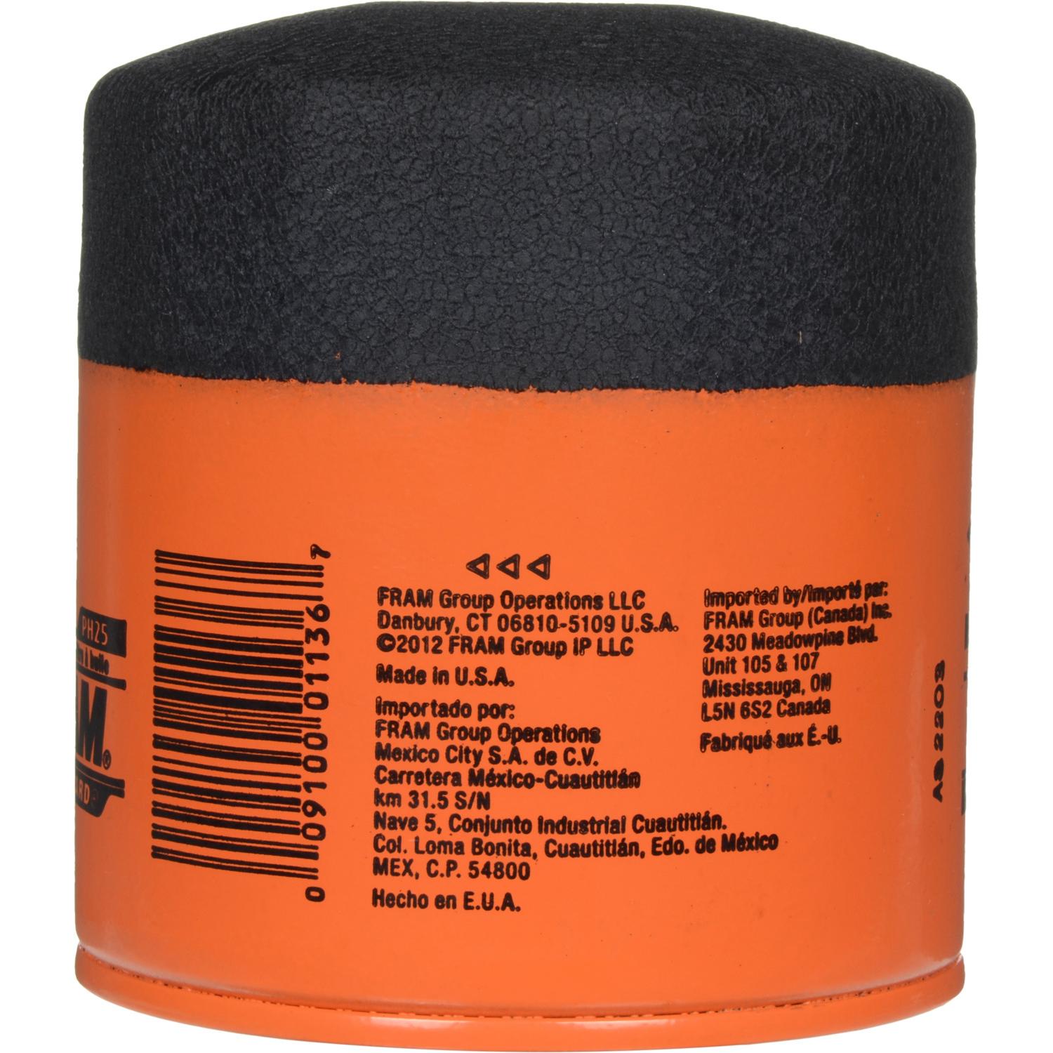 Fram PH25 - Engine Oil Filter Fram PH25 Engine Oil Filter product image 1 of 10