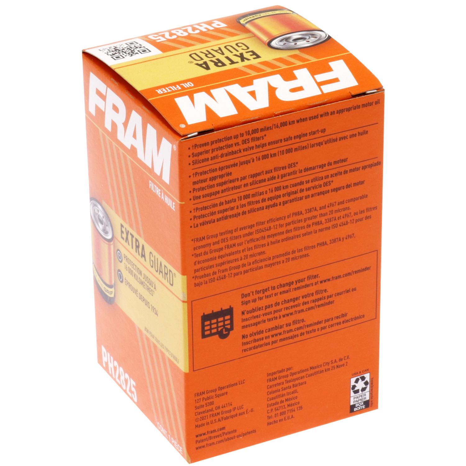 Fram PH2825 - Engine Oil Filter Fram PH2825 Engine Oil Filter product image 4 of 6