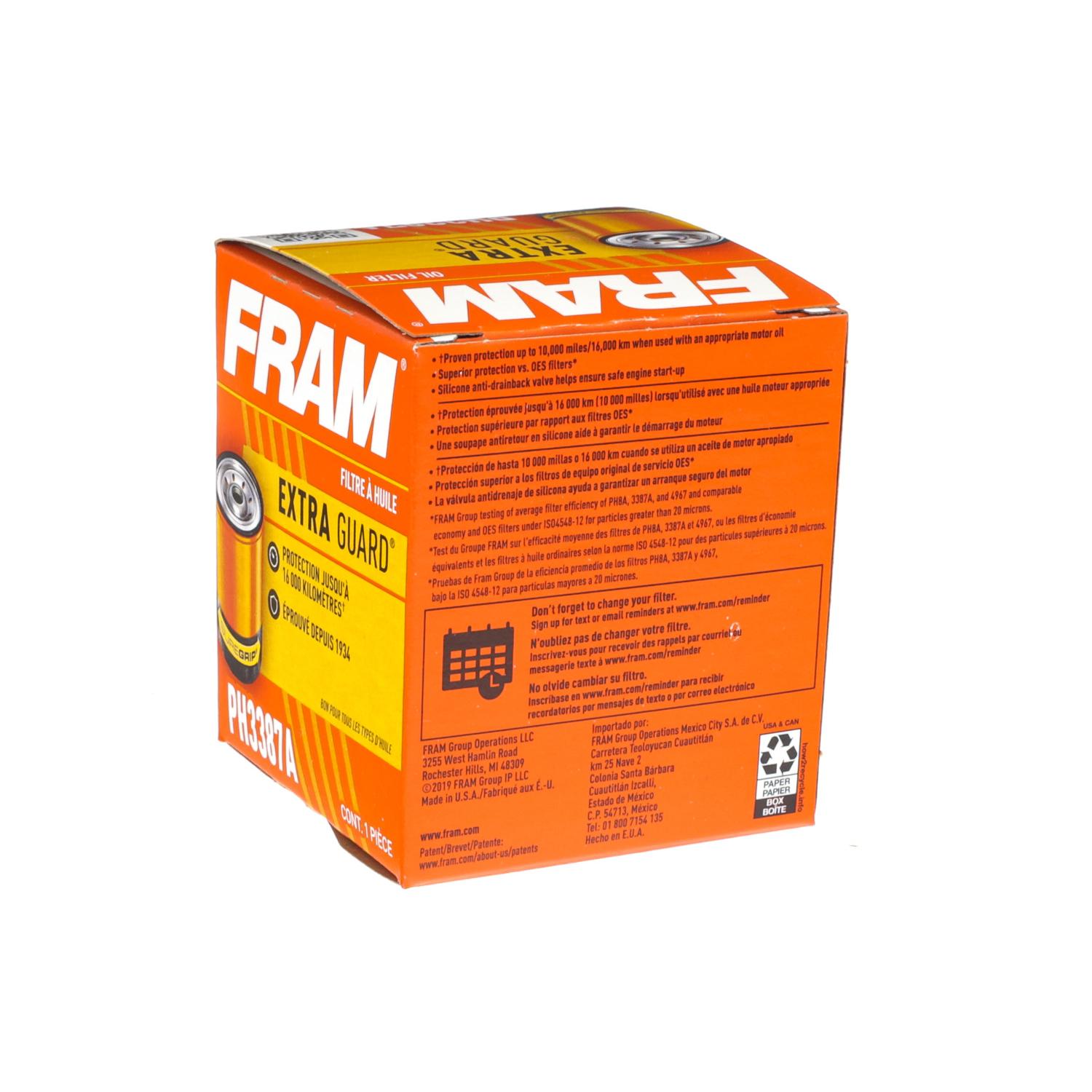 Fram PH3387A - Engine Oil Filter Fram PH3387A Engine Oil Filter product image 4 of 5
