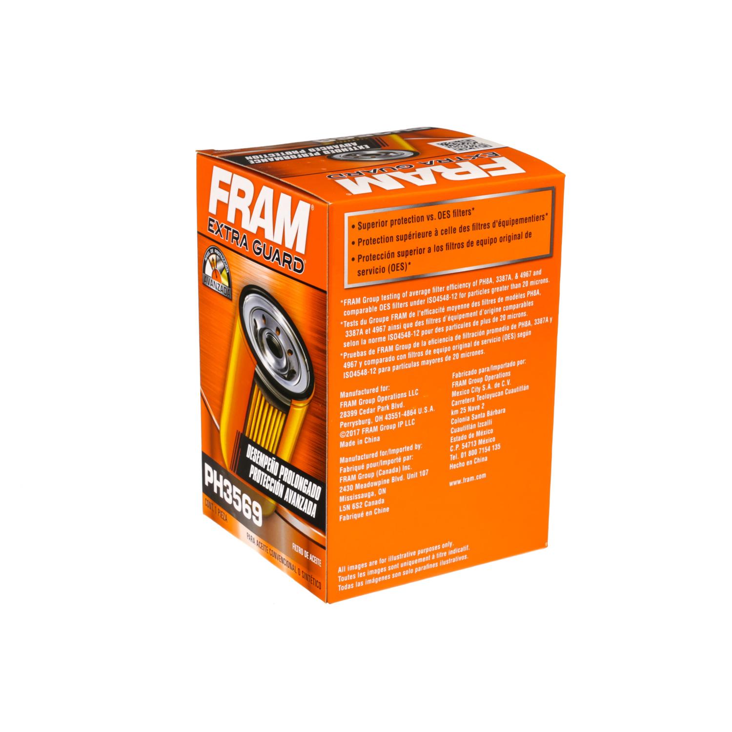 Fram PH3569 Engine Oil Filter product image 4 of 5