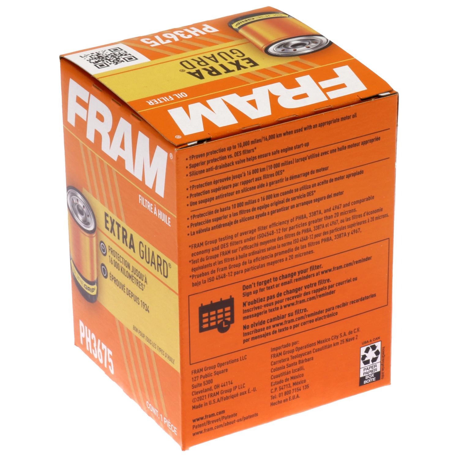 Fram PH3675 - Engine Oil Filter Fram PH3675 Engine Oil Filter product image 4 of 6