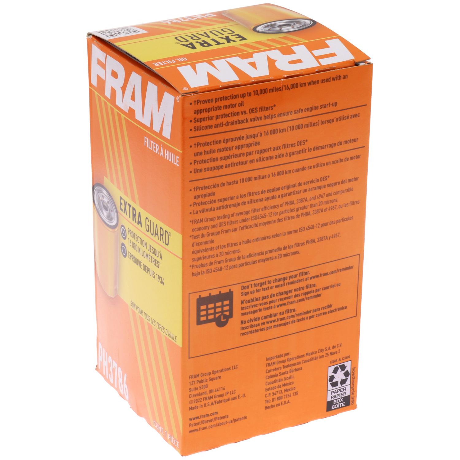 Fram PH3786 Engine Oil Filter product image 4 of 5