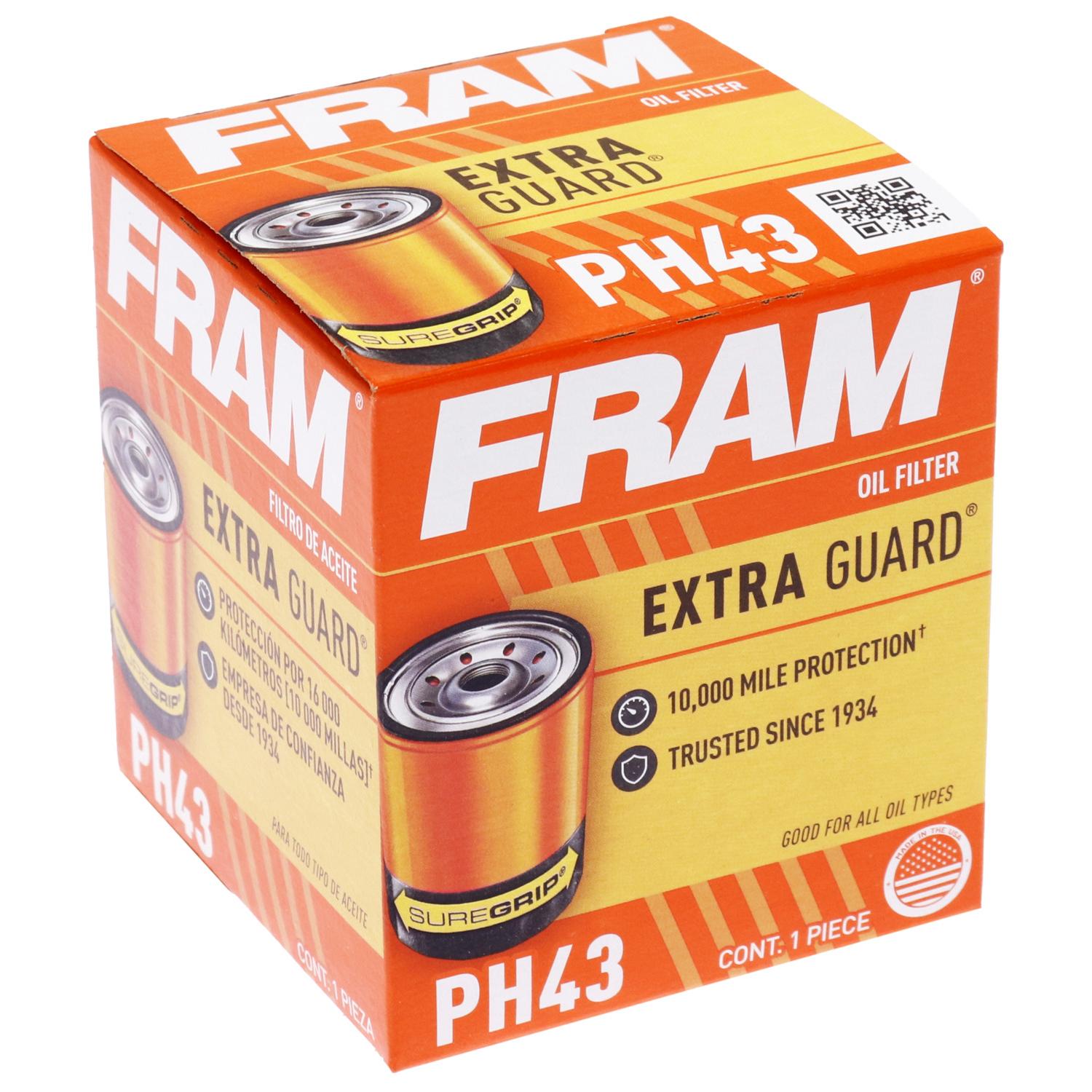 Fram PH43 - Engine Oil Filter Fram PH43 Engine Oil Filter product image 4 of 5