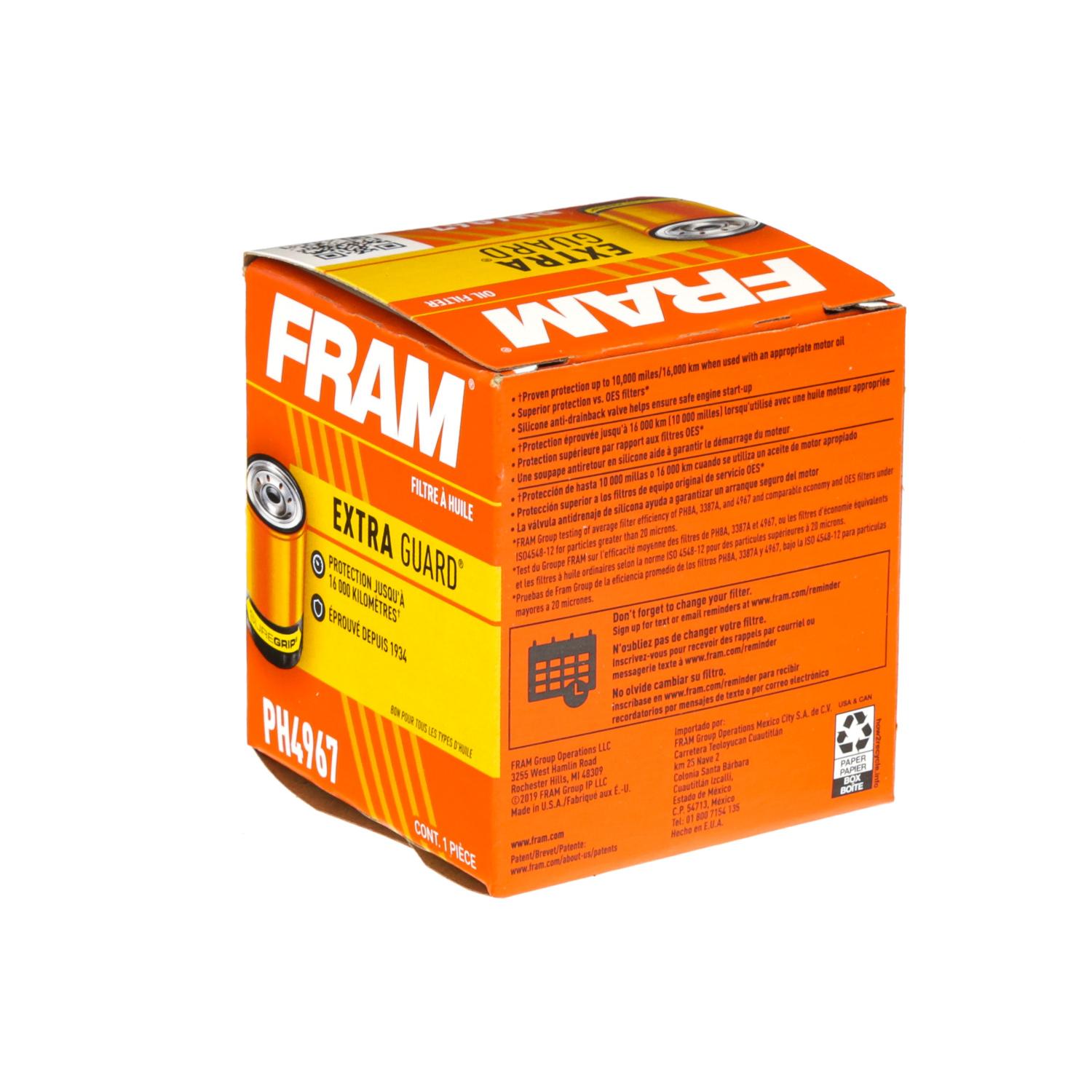 Fram PH4967 - Engine Oil Filter Fram PH4967 Engine Oil Filter product image 4 of 5