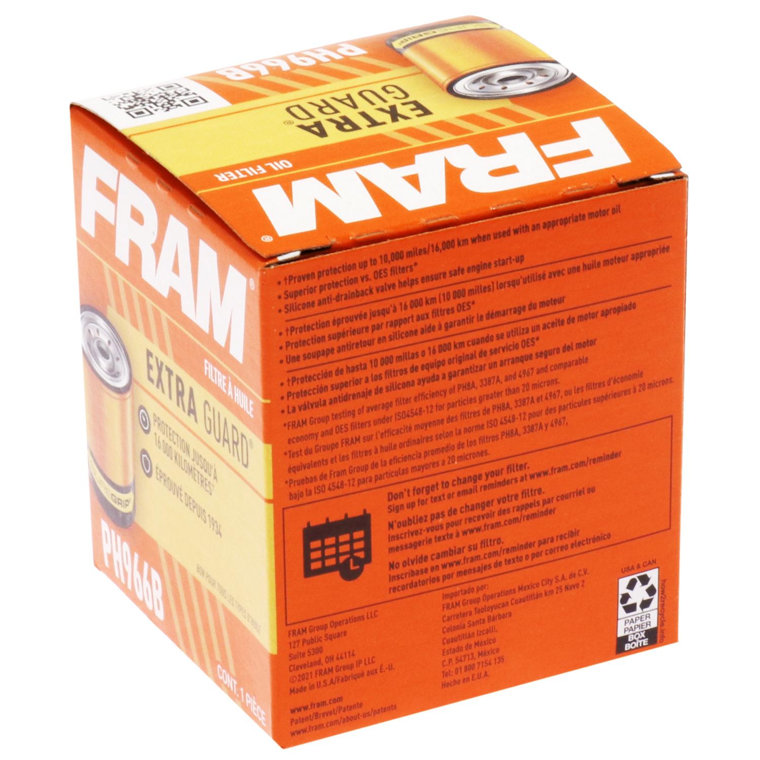 Fram PH966B - Engine Oil Filter Fram PH966B Engine Oil Filter product image 4 of 6