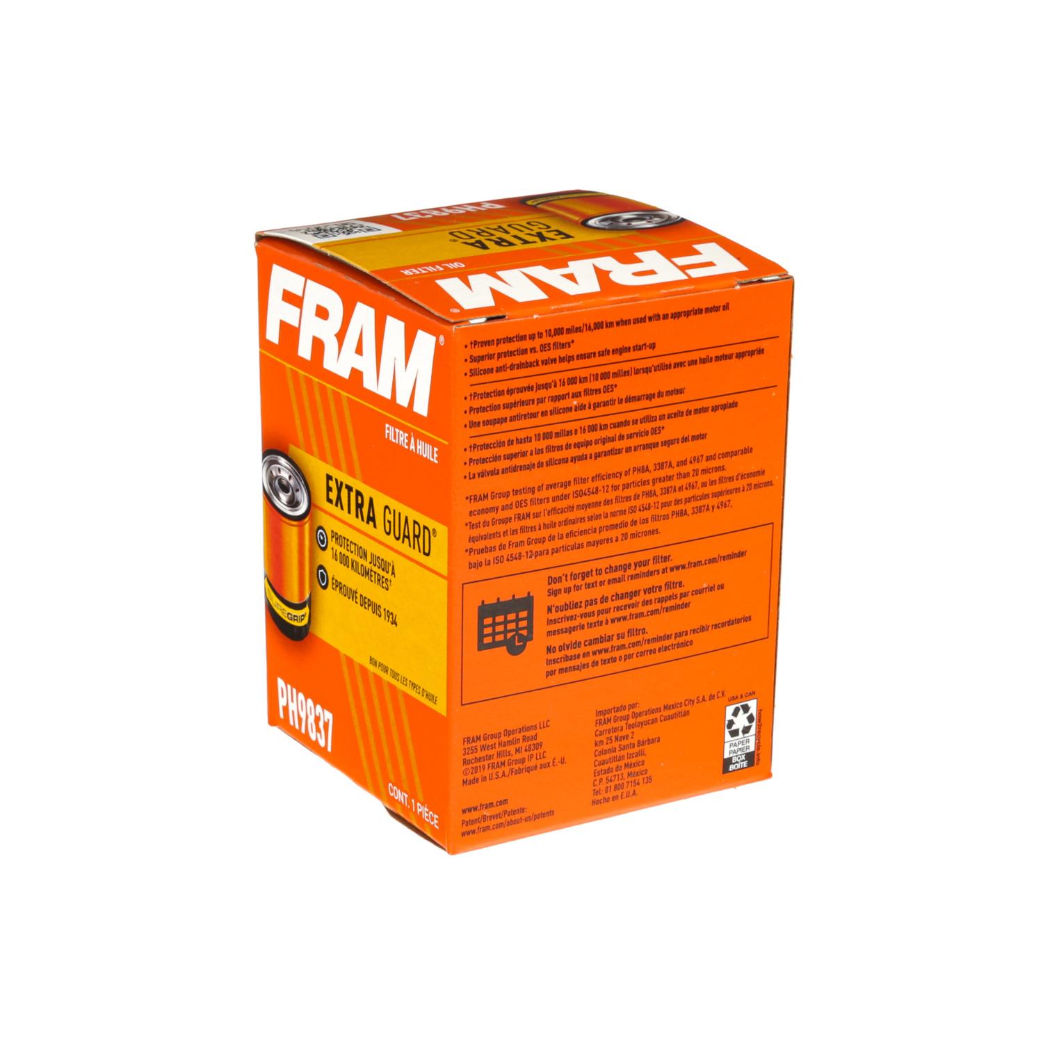 Fram PH9837 - Engine Oil Filter Fram PH9837 Engine Oil Filter product image 4 of 5